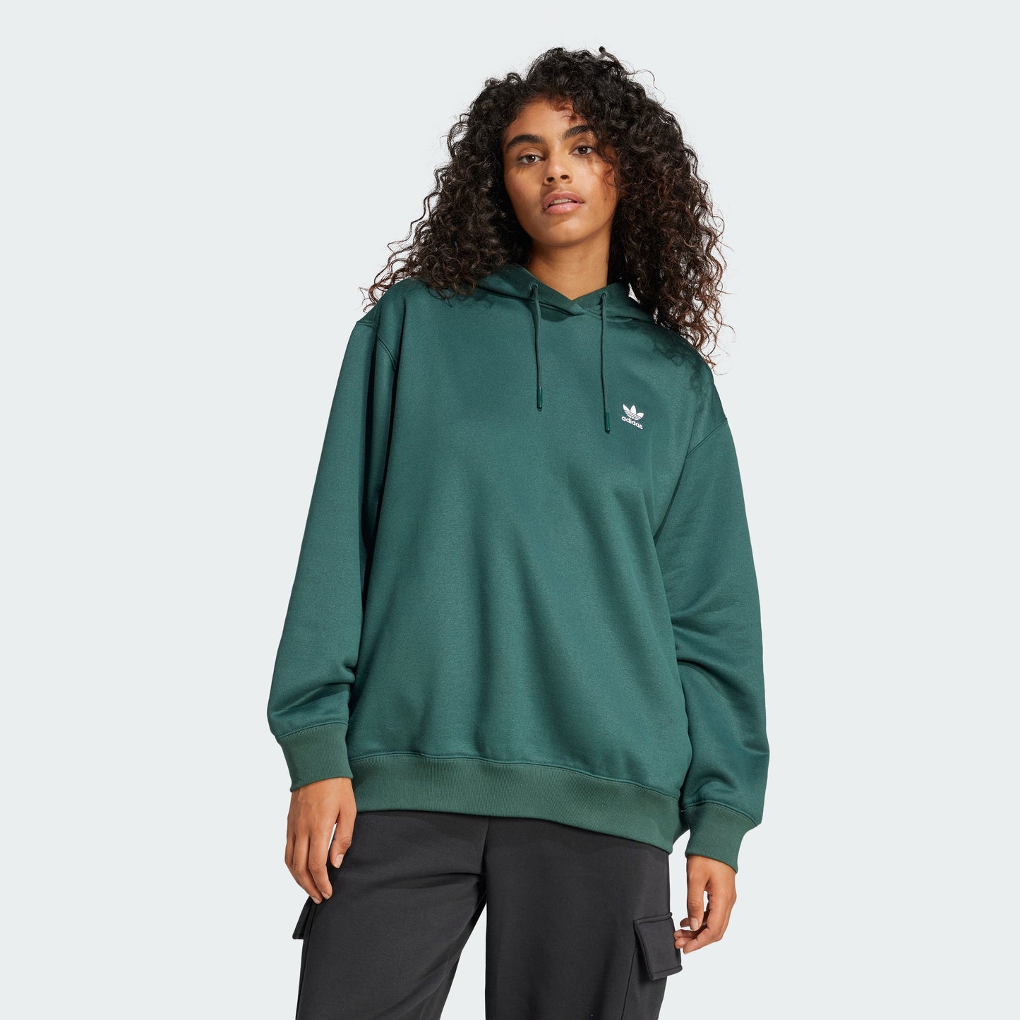 Trefoil Oversized Hoodie (Mineral Green)