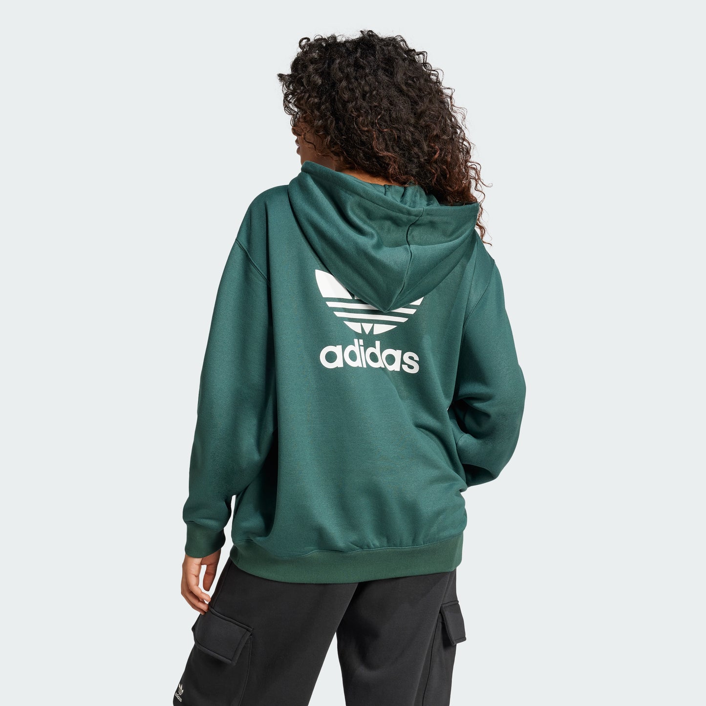 Trefoil Oversized Hoodie (Mineral Green)