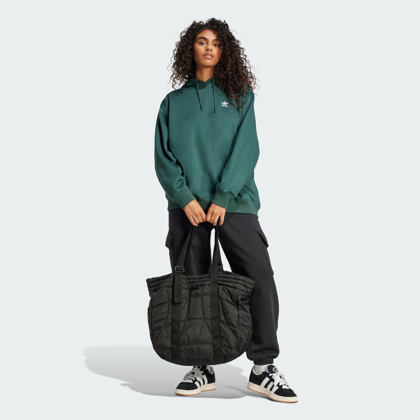 Trefoil Oversized Hoodie (Mineral Green)