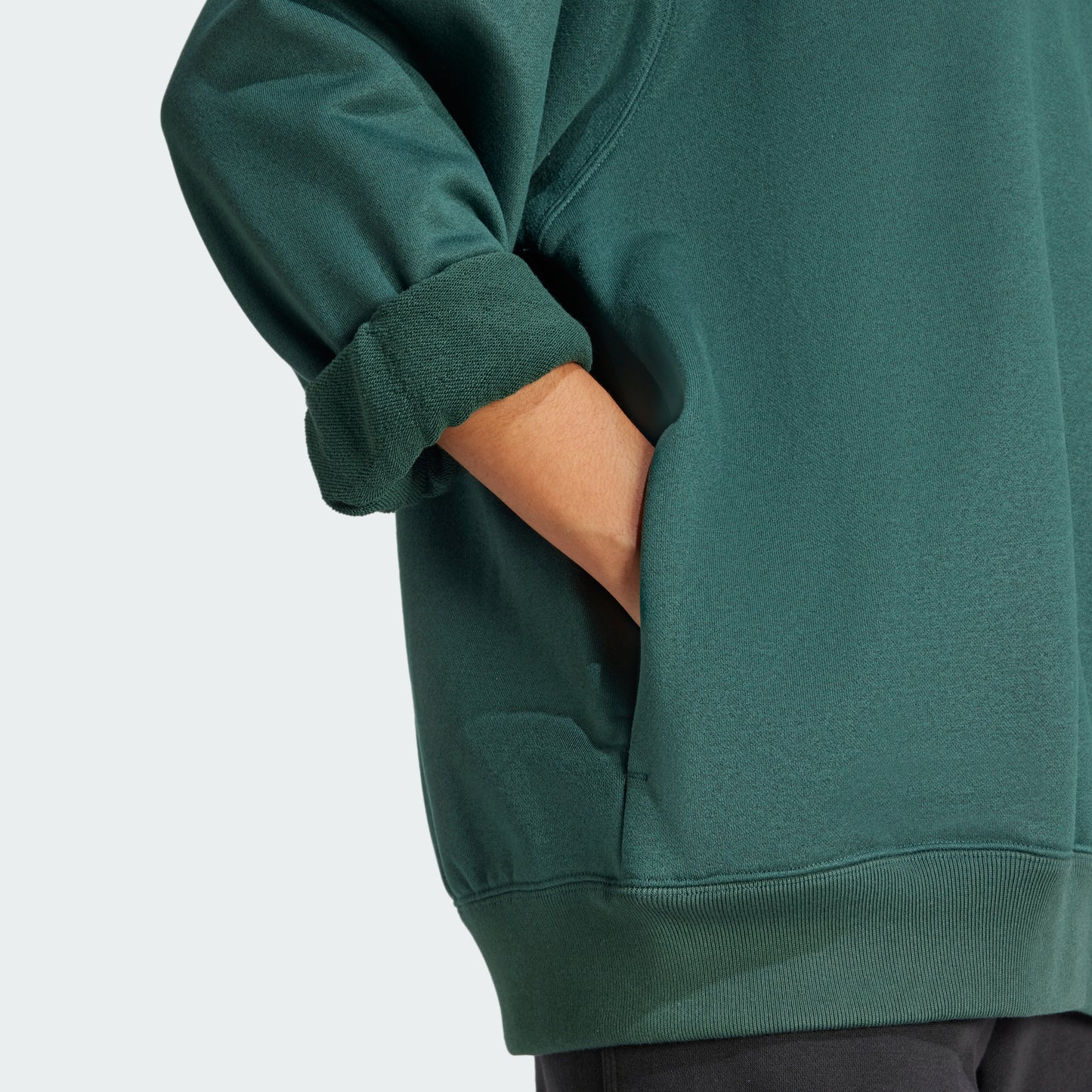 Trefoil Oversized Hoodie (Mineral Green)