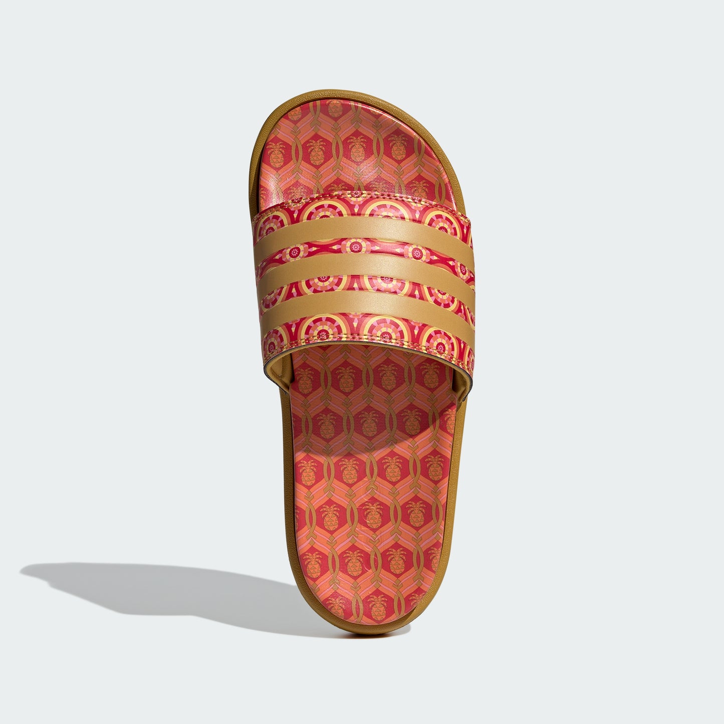 Adilette Platform Slides (Victory Gold/Tomato)