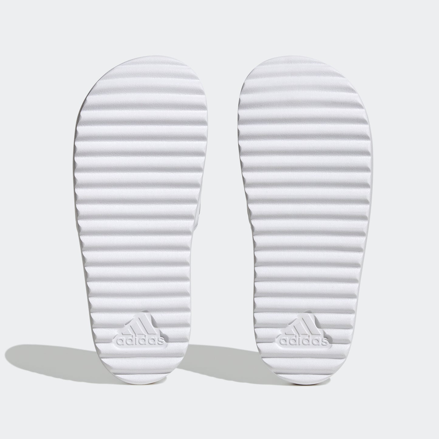 Adilette Platform Slides (White / Metallic)