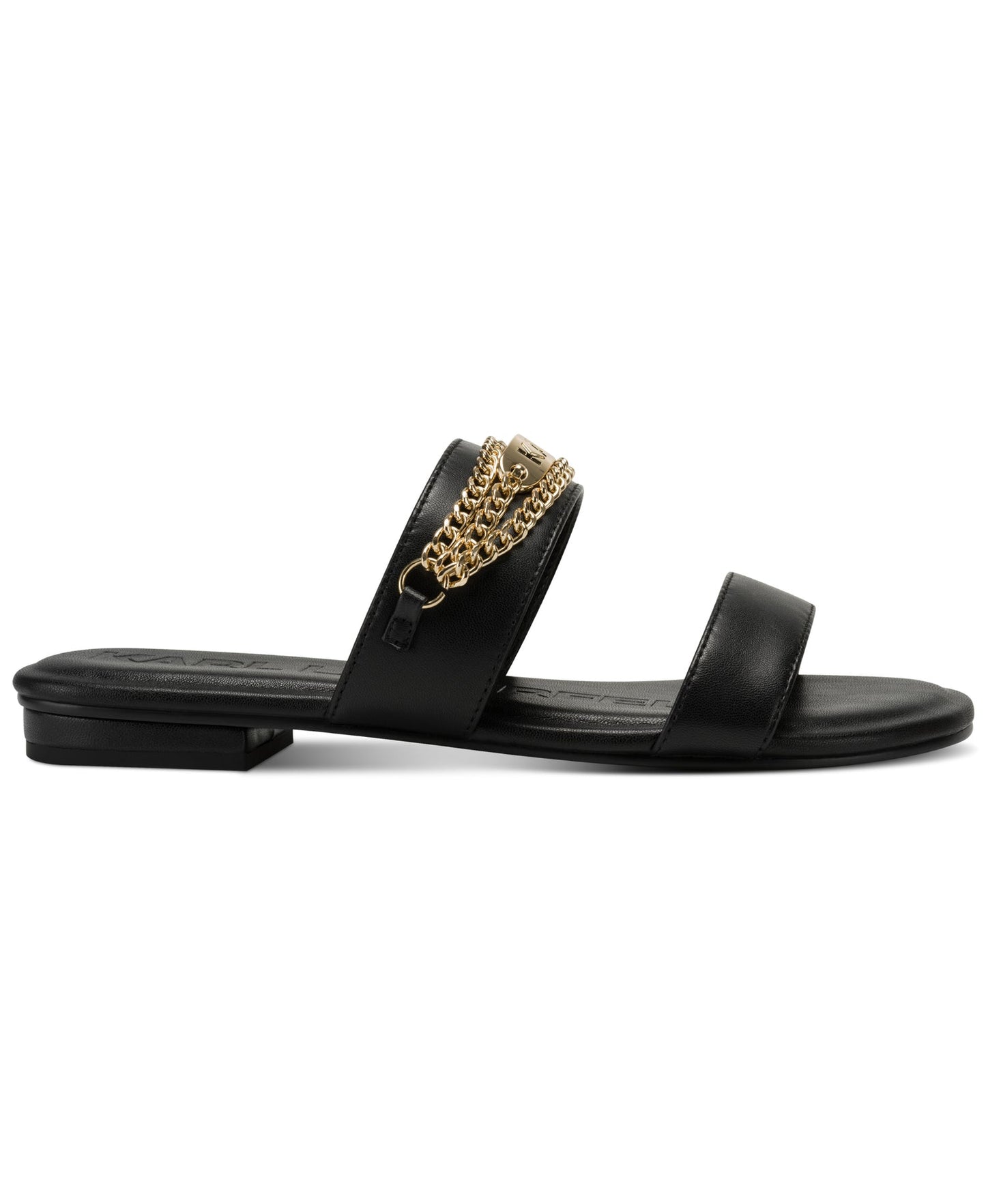 Canne Double Band Flat Sandal (Black)