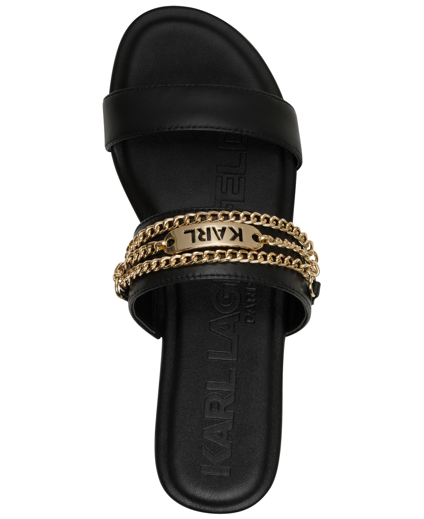 Canne Double Band Flat Sandal (Black)