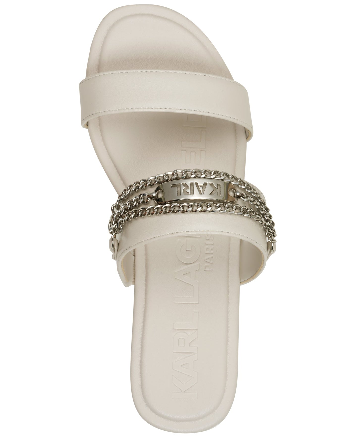 Canne Double Band Flat Sandal (White)