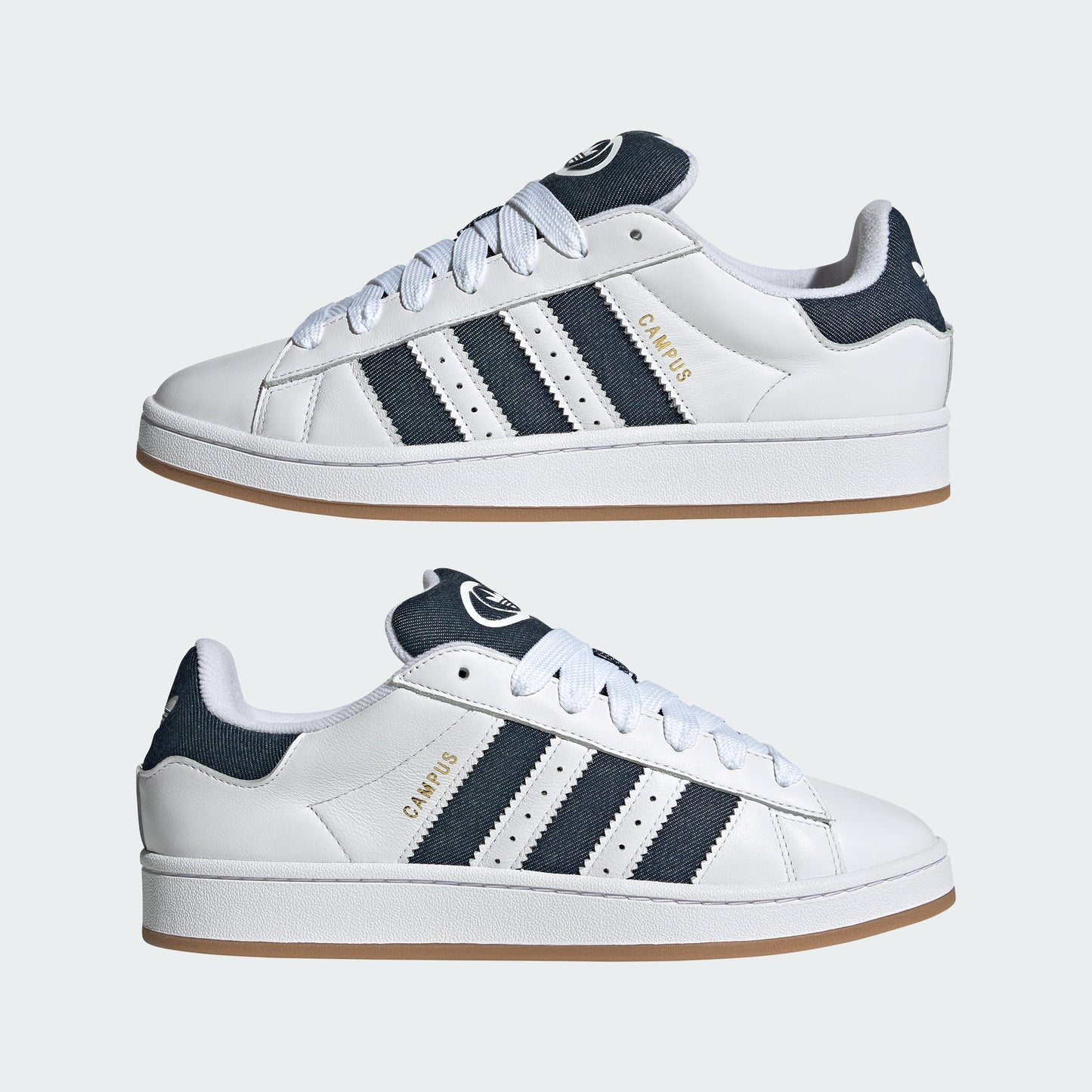 Campus 00s Shoes (White / Denim)