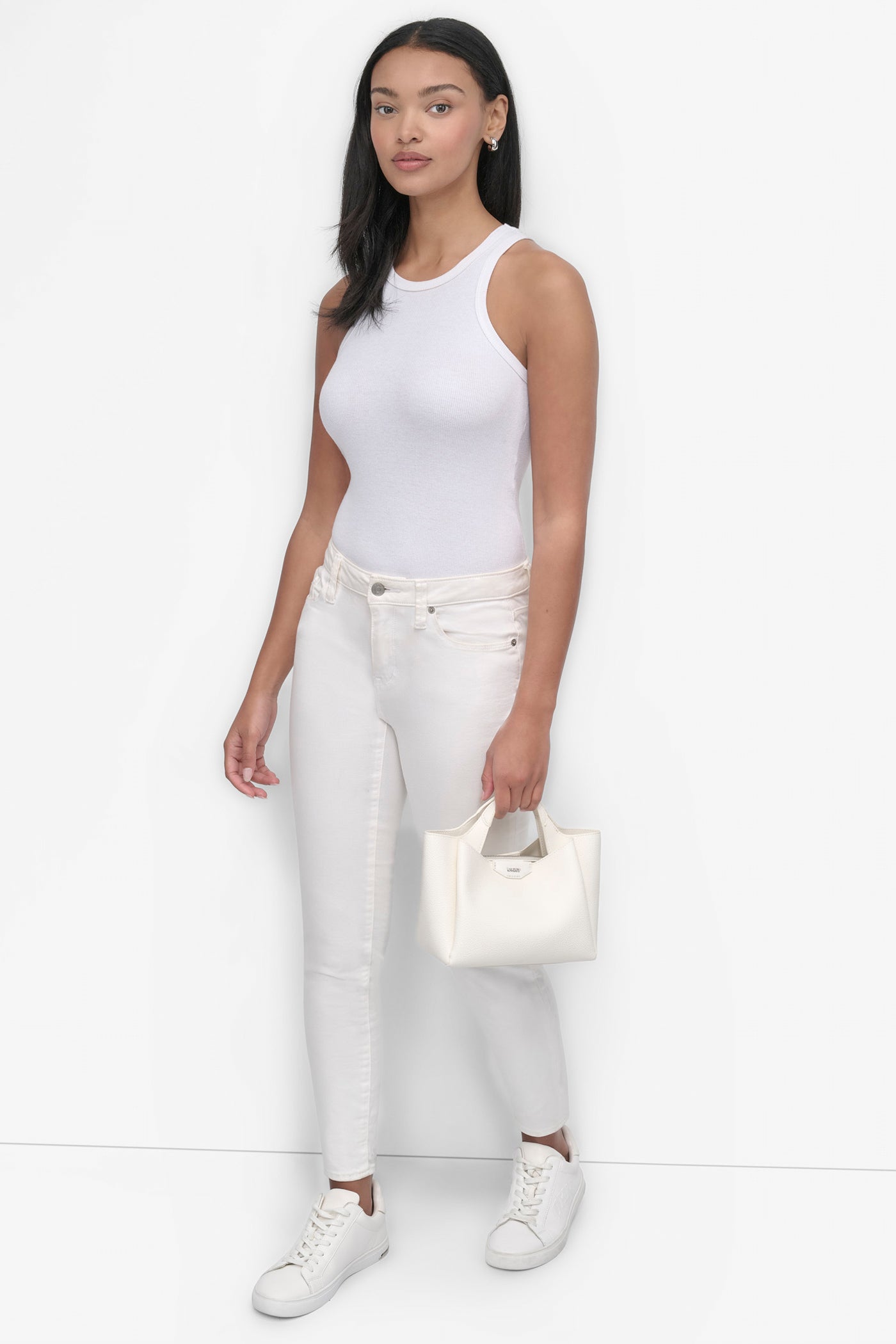 Willa Mini Satchel Bag (White)