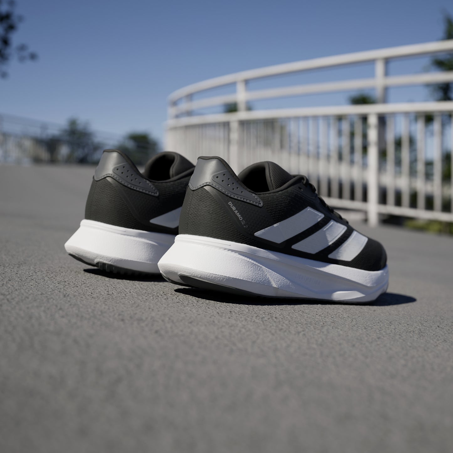 Duramo SL 2 Wide Running Shoes (Black / White)