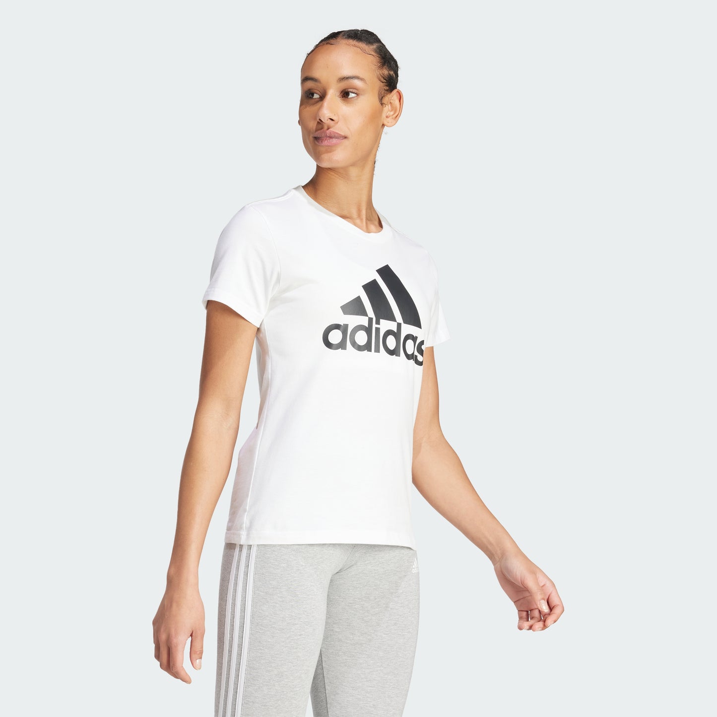 Essentials Logo Tee (White / Black)