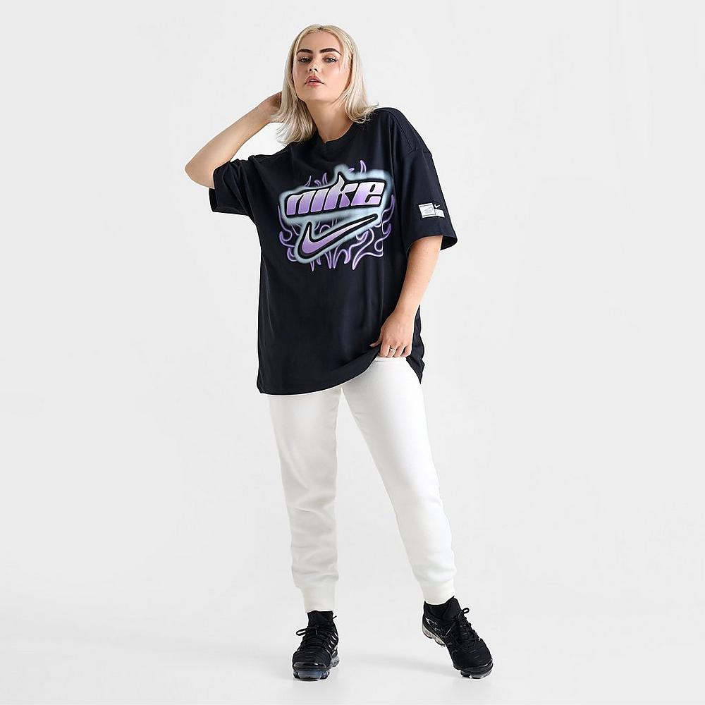 Oversized Short-Sleeve T-Shirt (Black / Multi)
