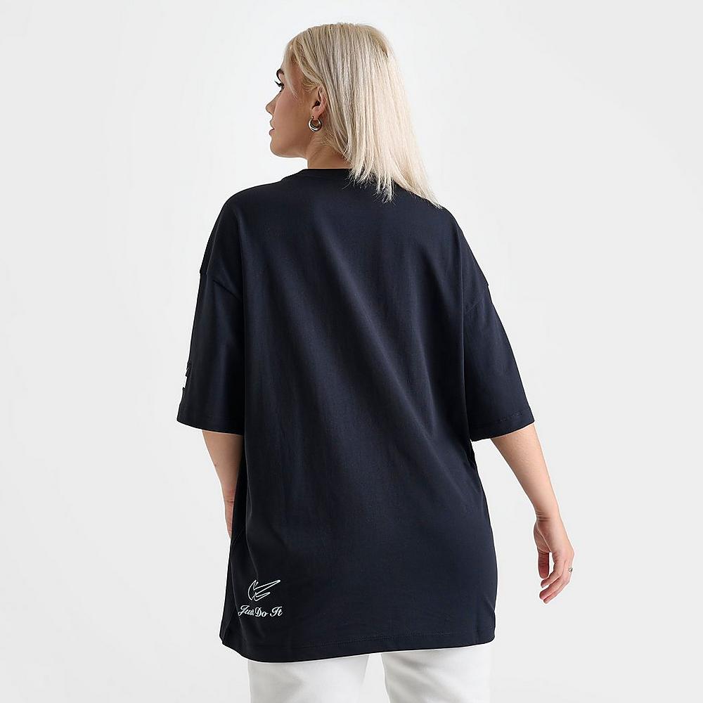 Oversized Short-Sleeve T-Shirt (Black / Multi)