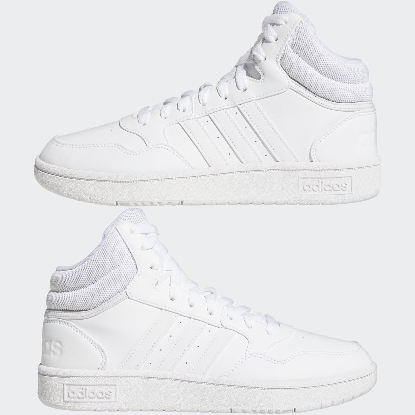 Hoops 3.0 Mid Shoes (White)