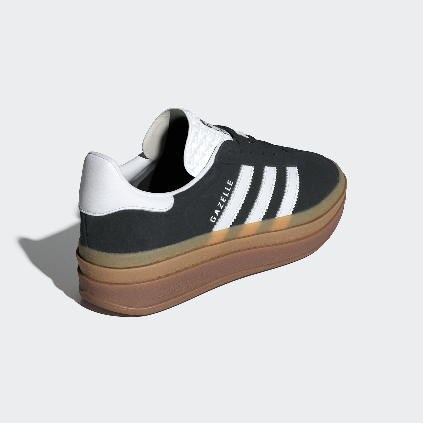 Gazelle Bold Shoes (Core Black / Cloud White / Cloud White)