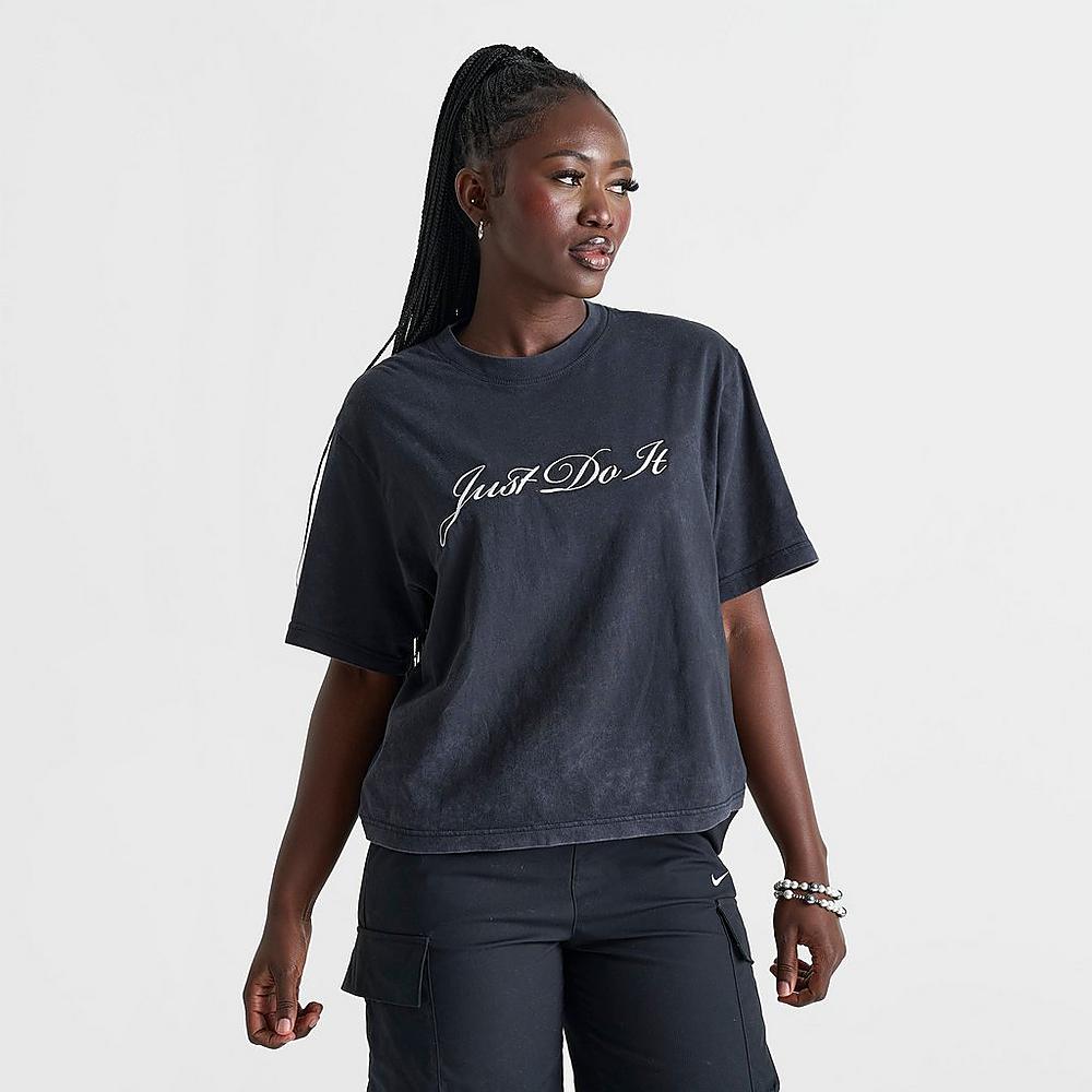 Boxy Wash T-Shirt (Black / Photon Dust)