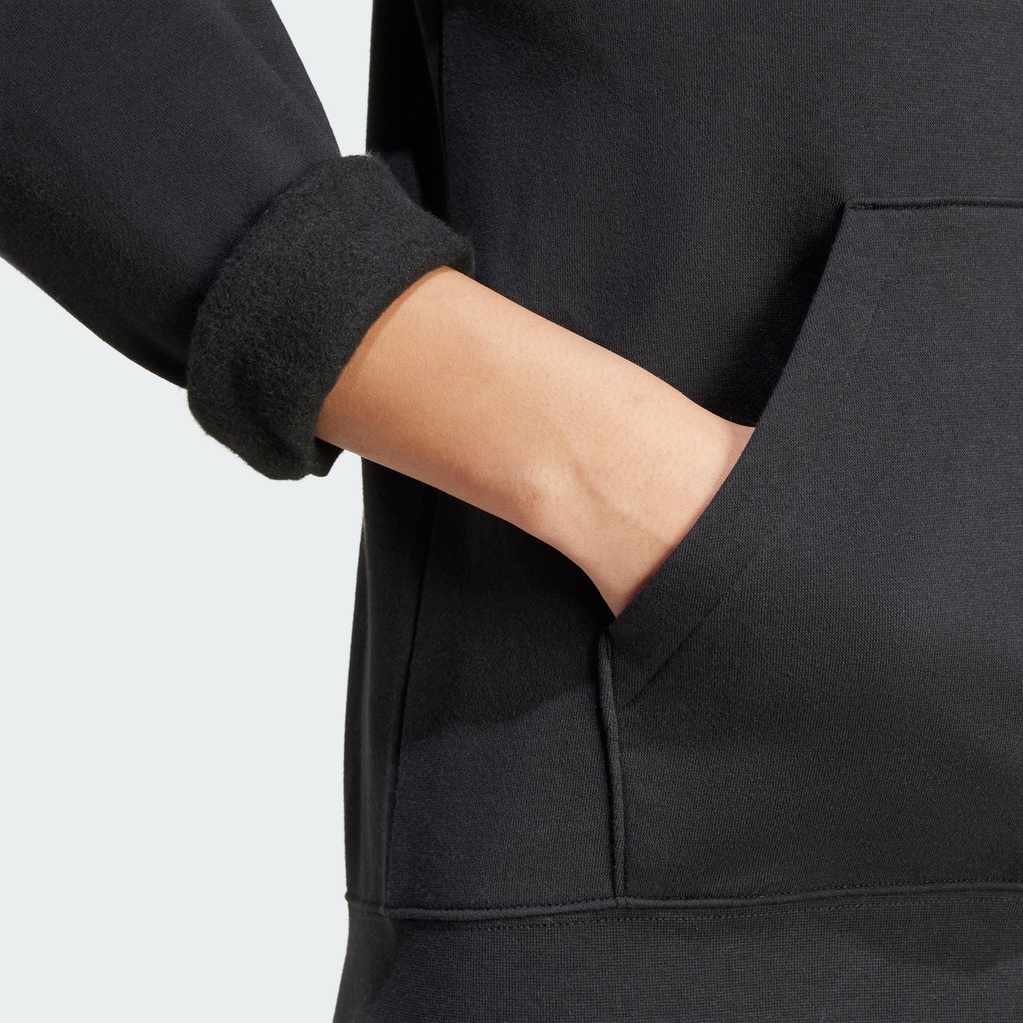 Essentials Small Logo Feel Cozy Hoodie (Black)