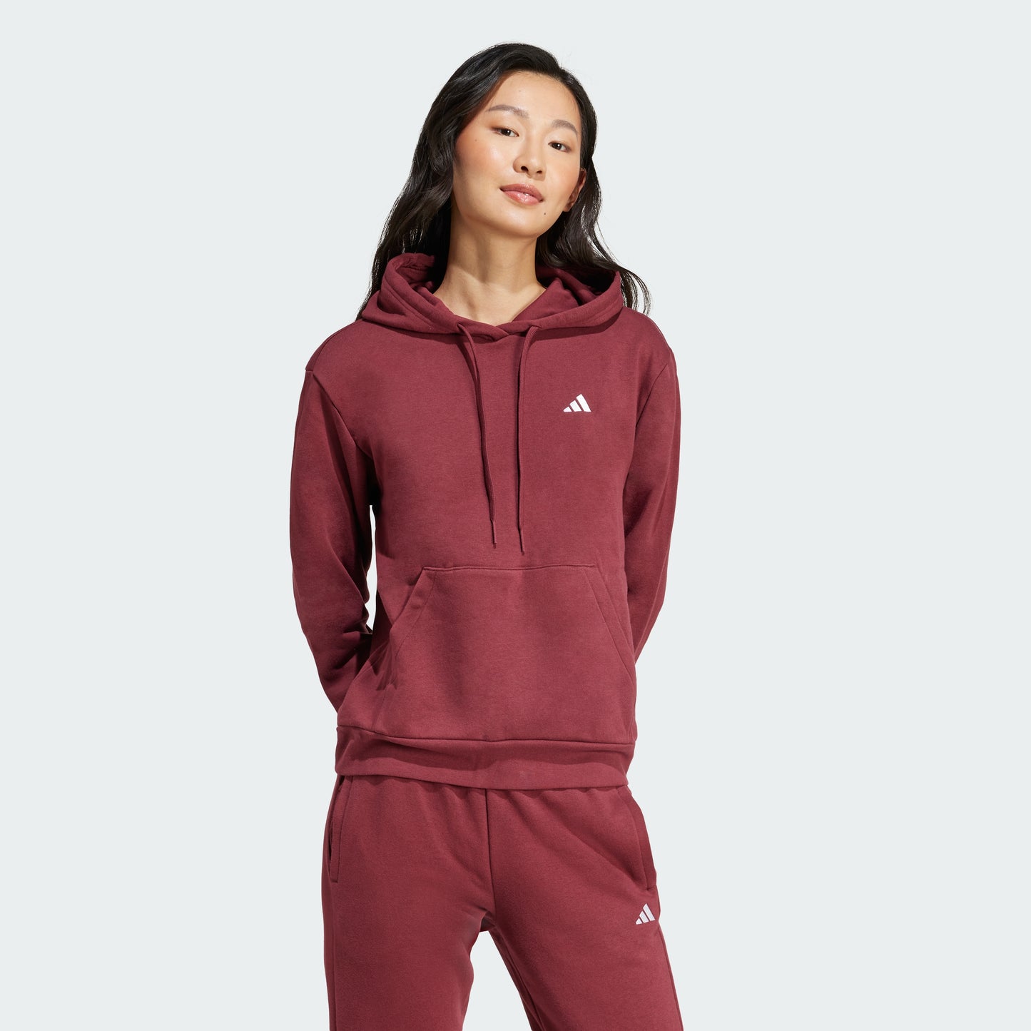 Essentials Small Logo Feel Cozy Hoodie (Shadow Red)