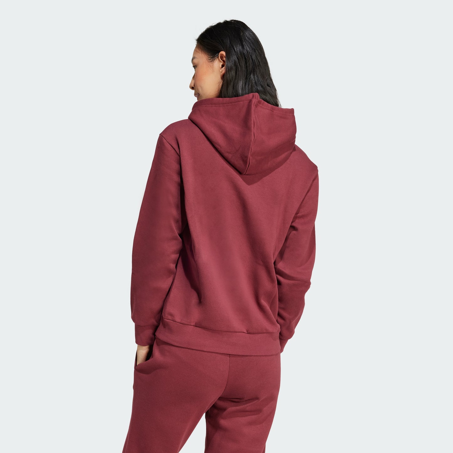 Essentials Small Logo Feel Cozy Hoodie (Shadow Red)
