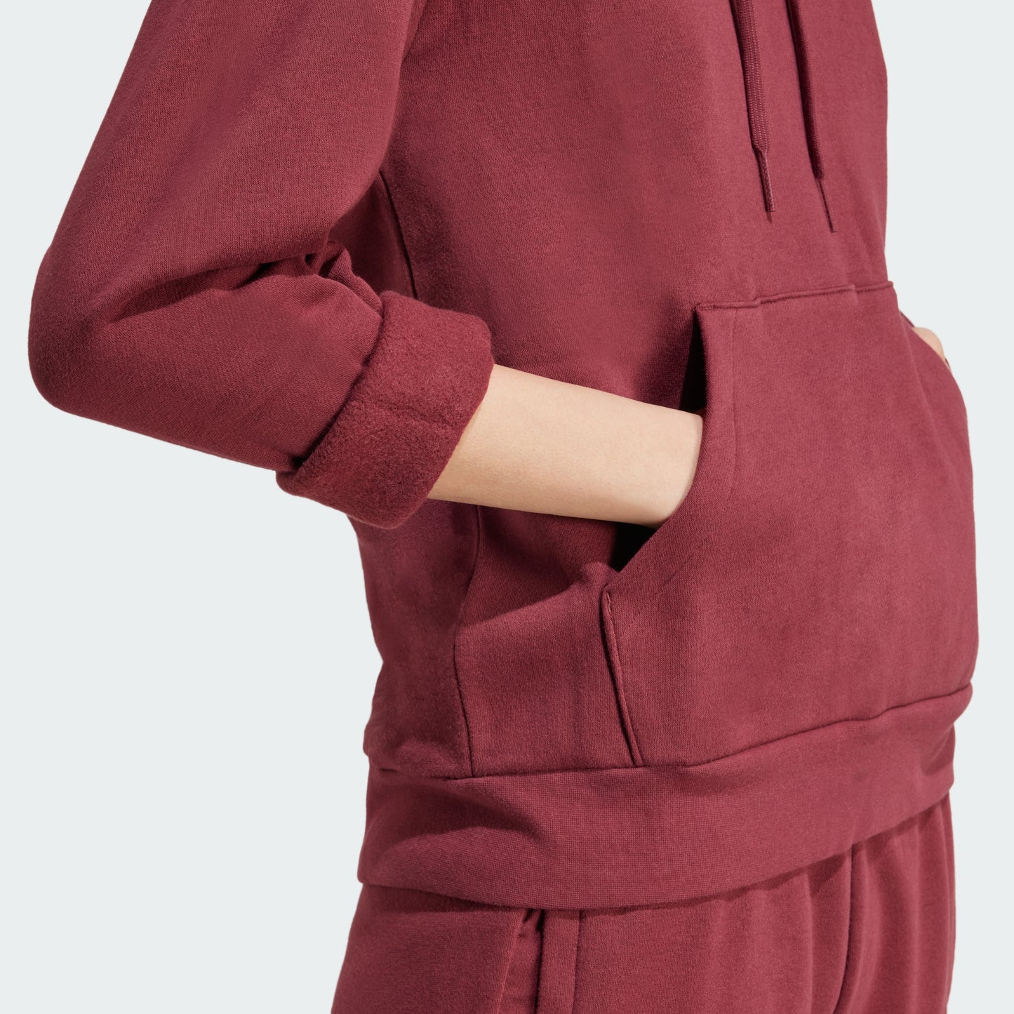 Essentials Small Logo Feel Cozy Hoodie (Shadow Red)