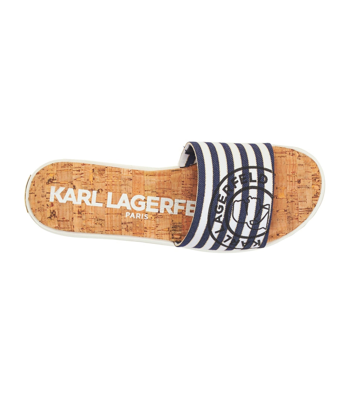 Canta Stripe Slide (Denim / White)