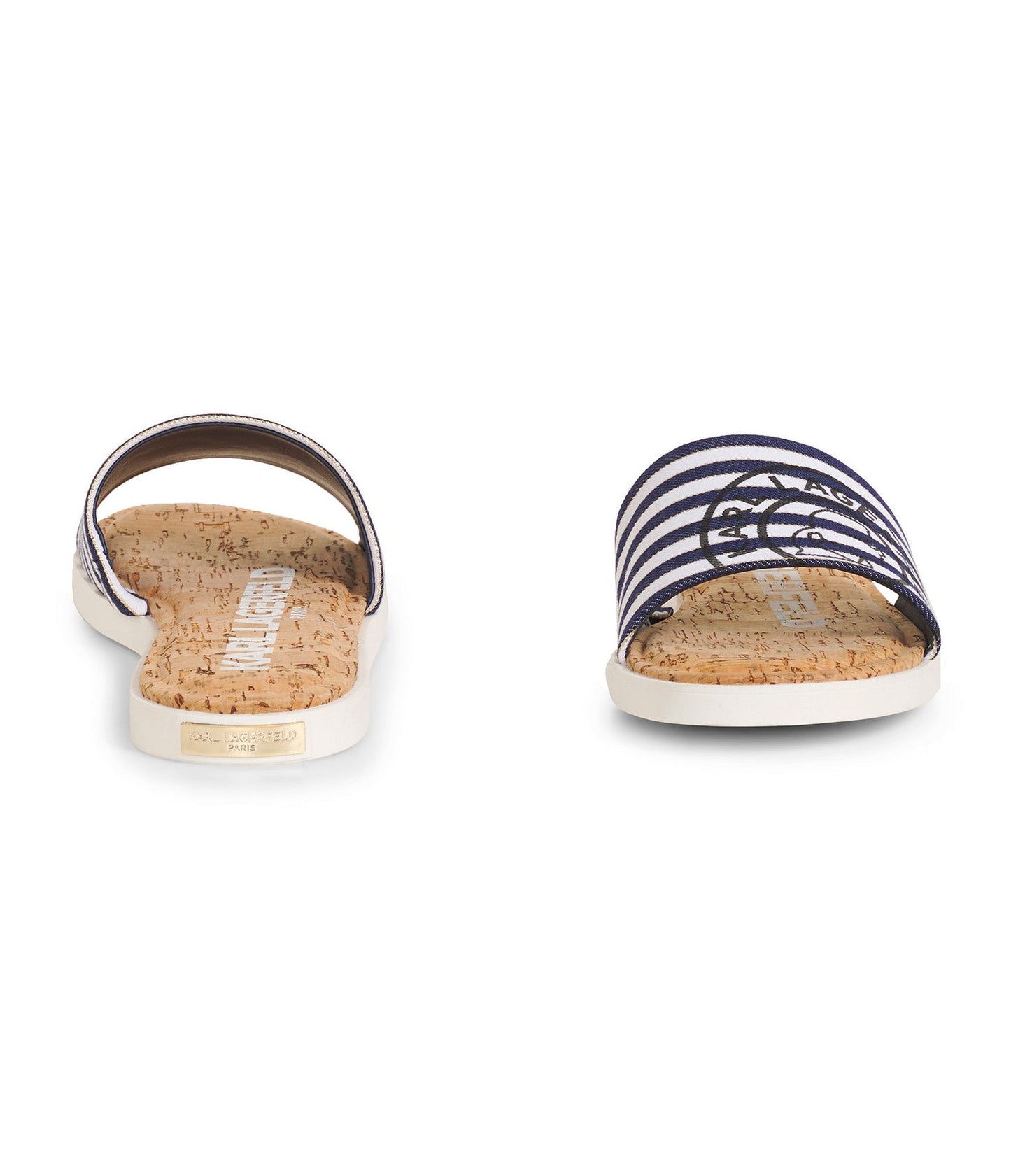 Canta Stripe Slide (Denim / White)