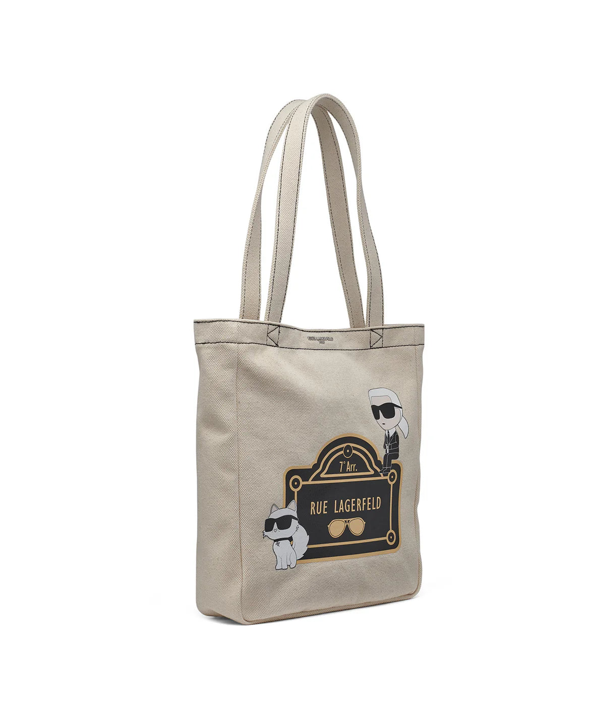 Cannes North South Tote (Natural / Black)