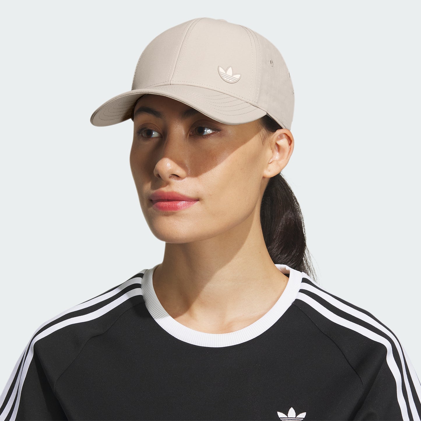 Luna Structured Strapback Hat (Beige)