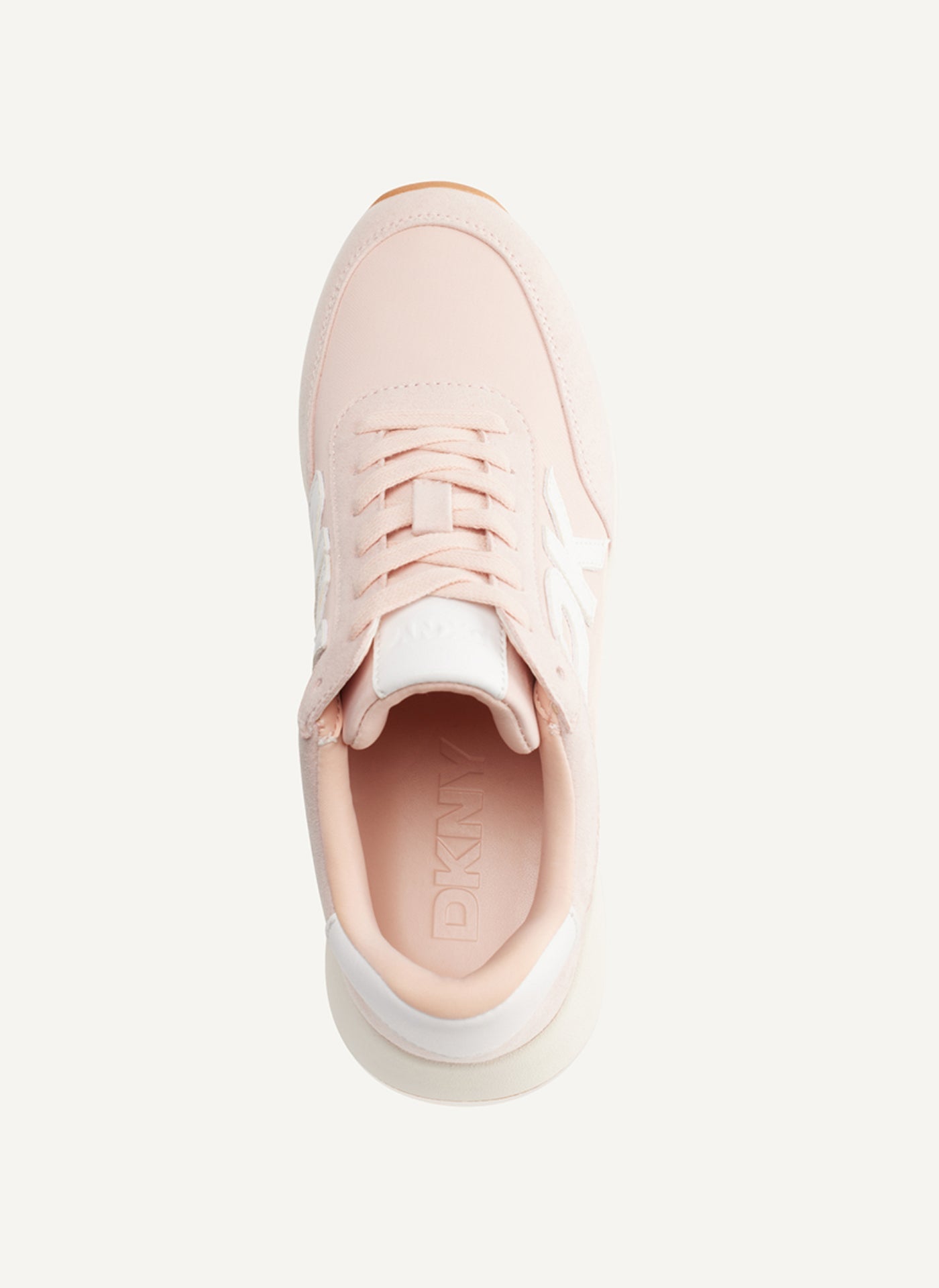Oaks Logo Lace Up Sneakers (Pale Blush)