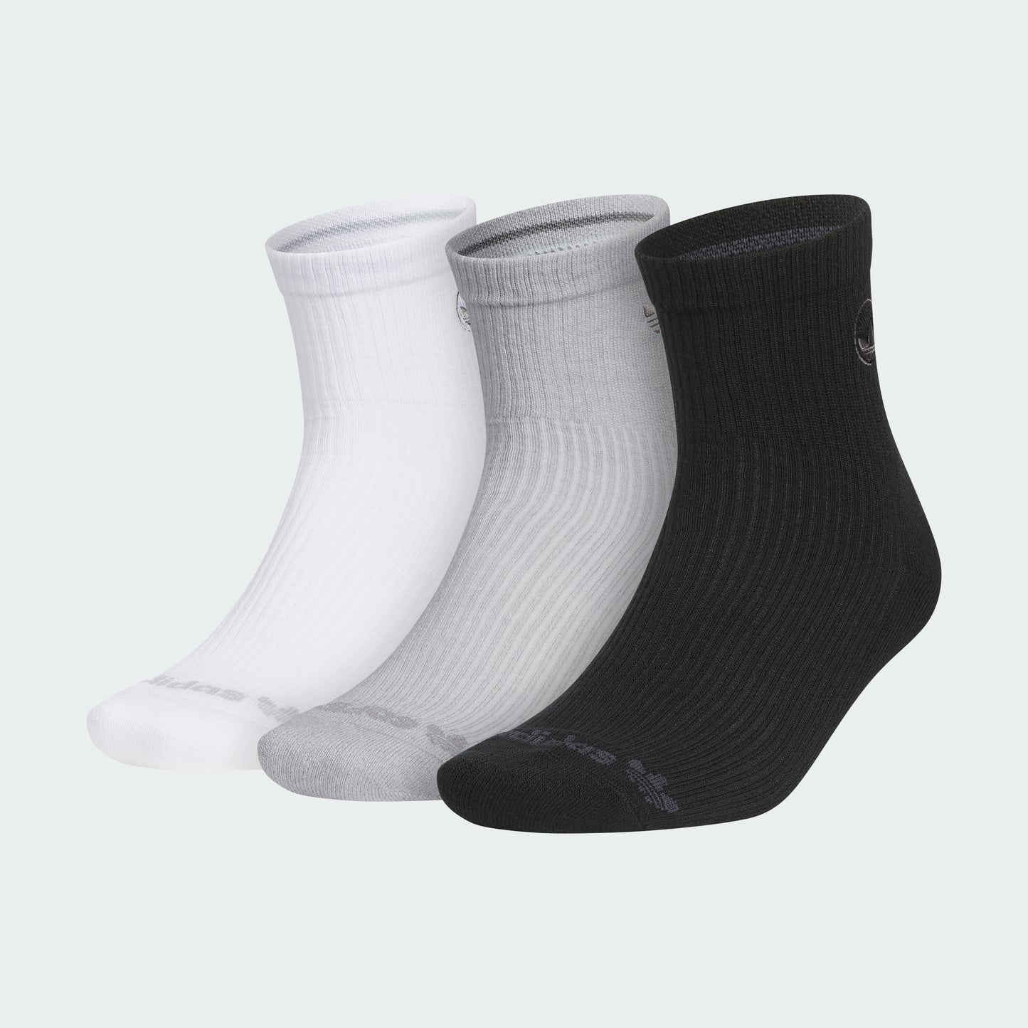Originals PRM 3-Pack Quarter Socks (White / Onix Mel. / Black)