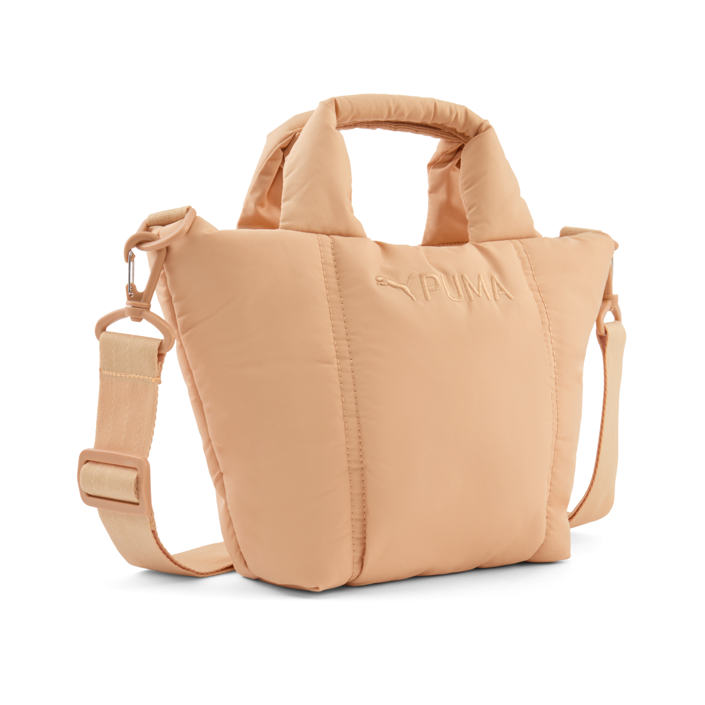 Puffer Mini Tote Bag (Light Beige)