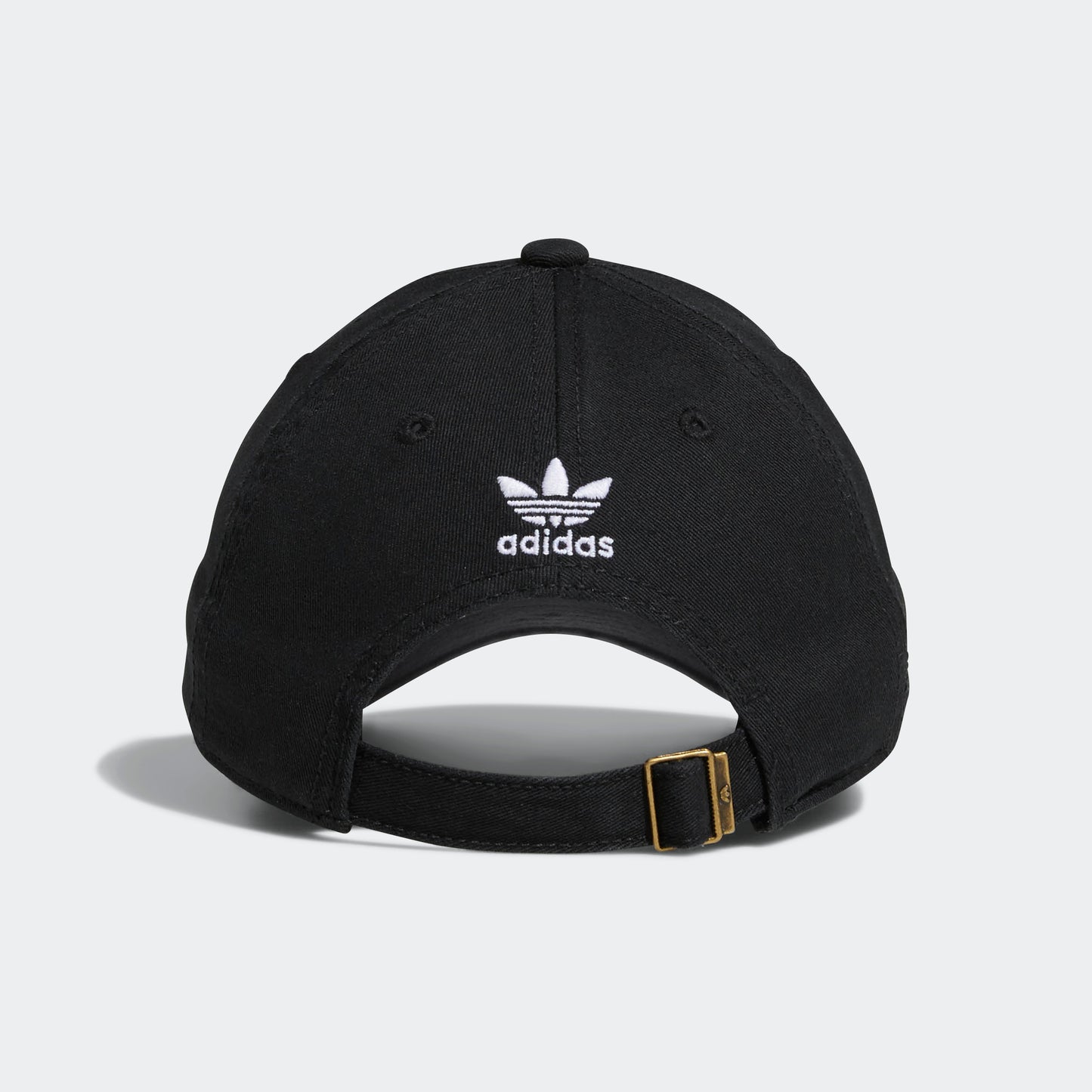 Relaxed Strap-Back Hat (Black / White)