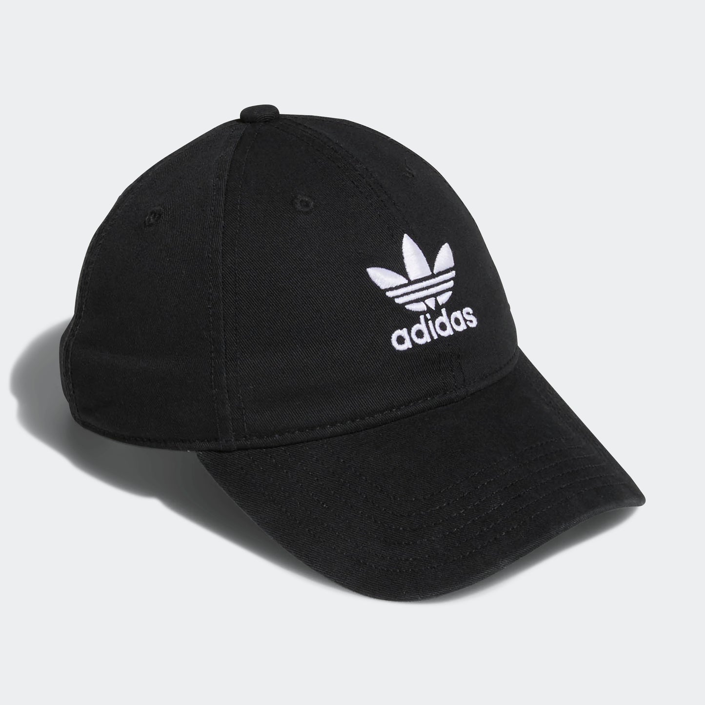 Relaxed Strap-Back Hat (Black / White)