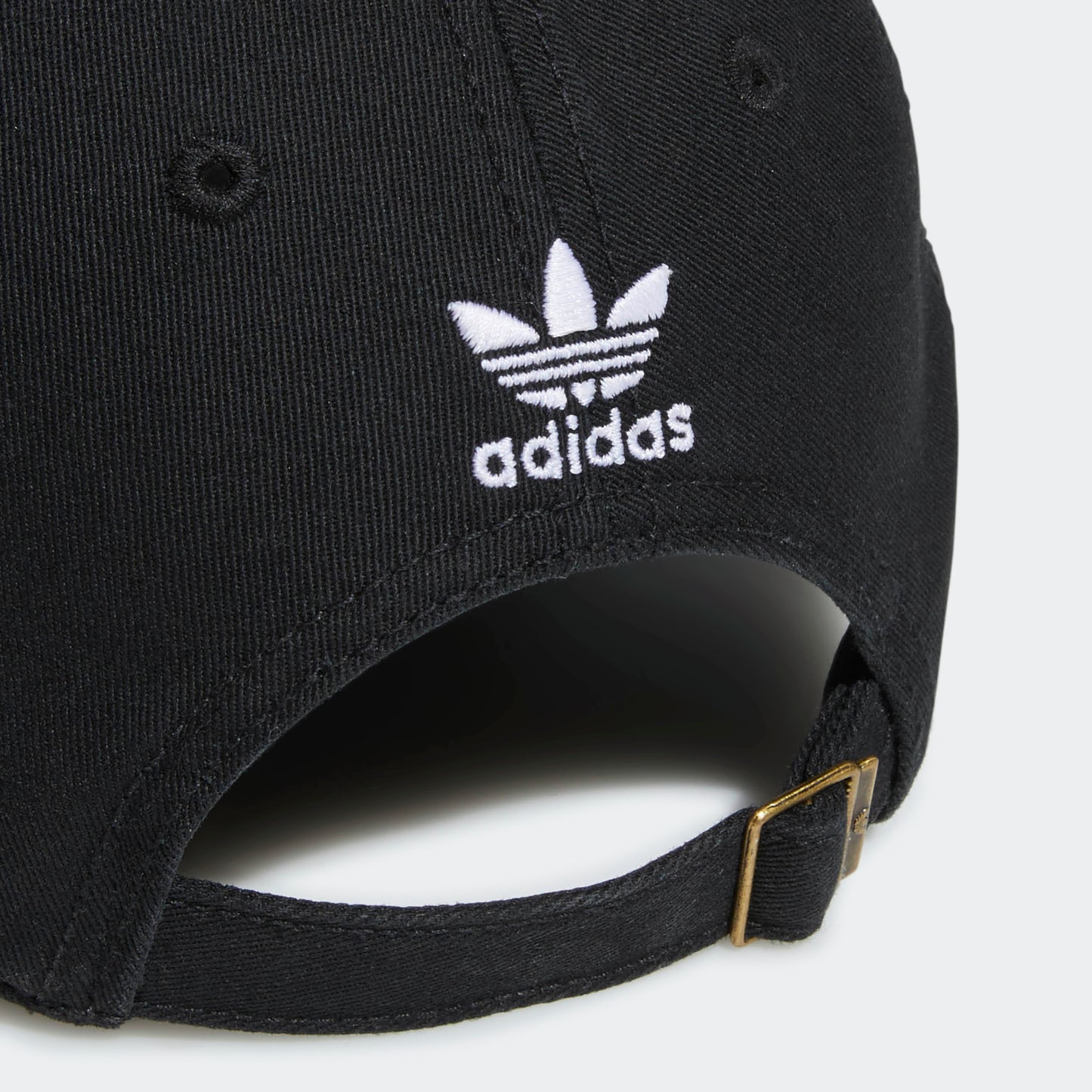Relaxed Strap-Back Hat (Black / White)