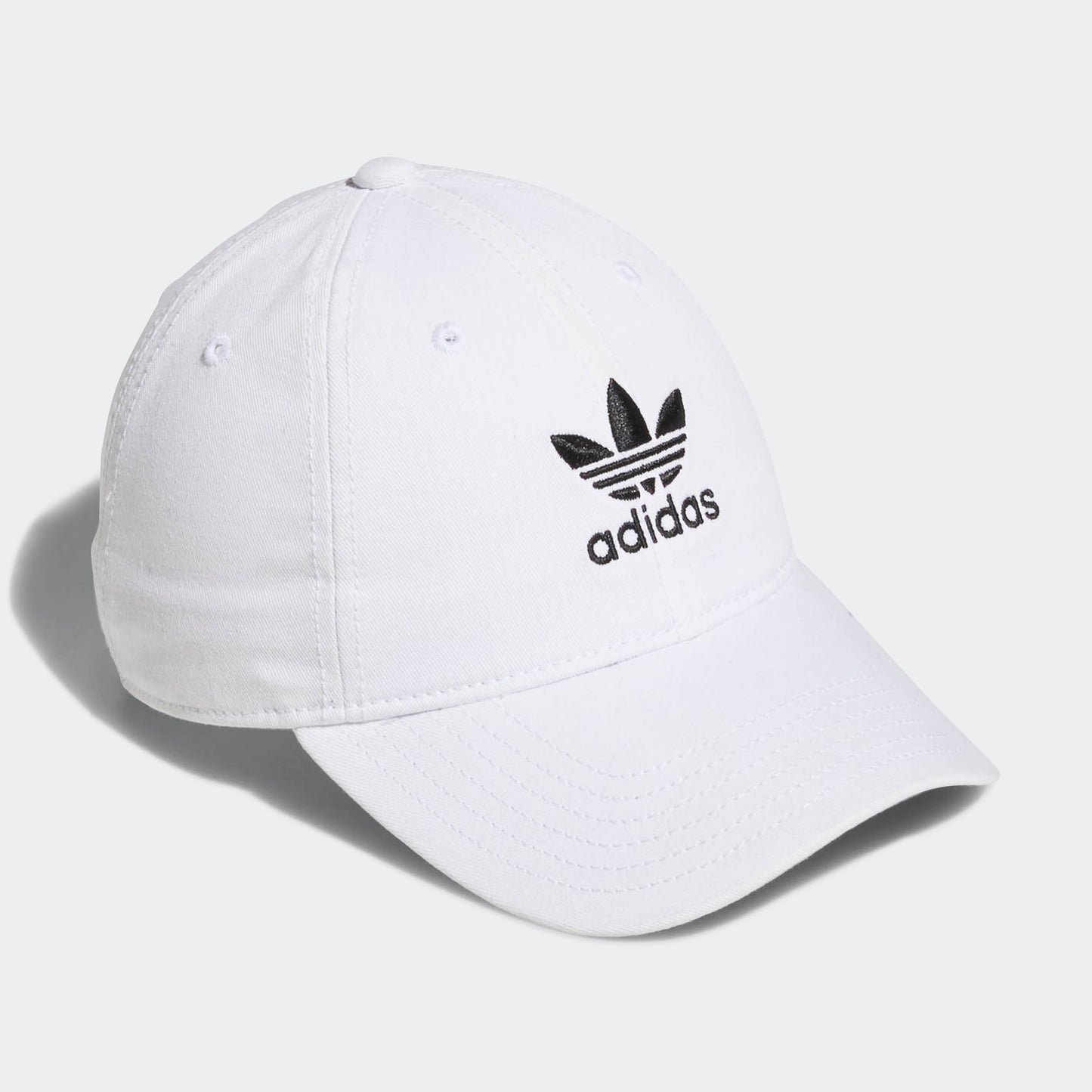 Relaxed Strap-Back Hat (White)