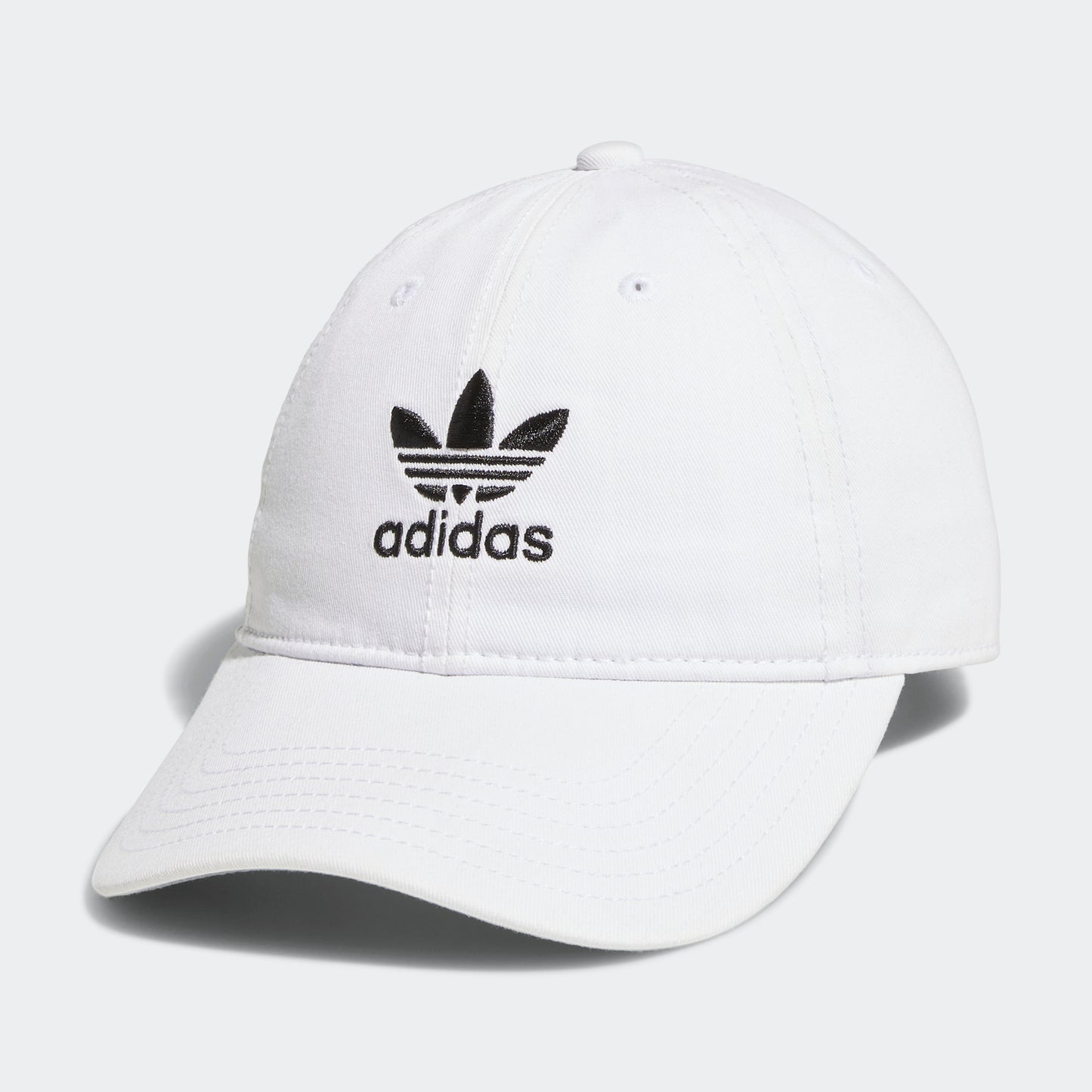 Relaxed Strap-Back Hat (White)