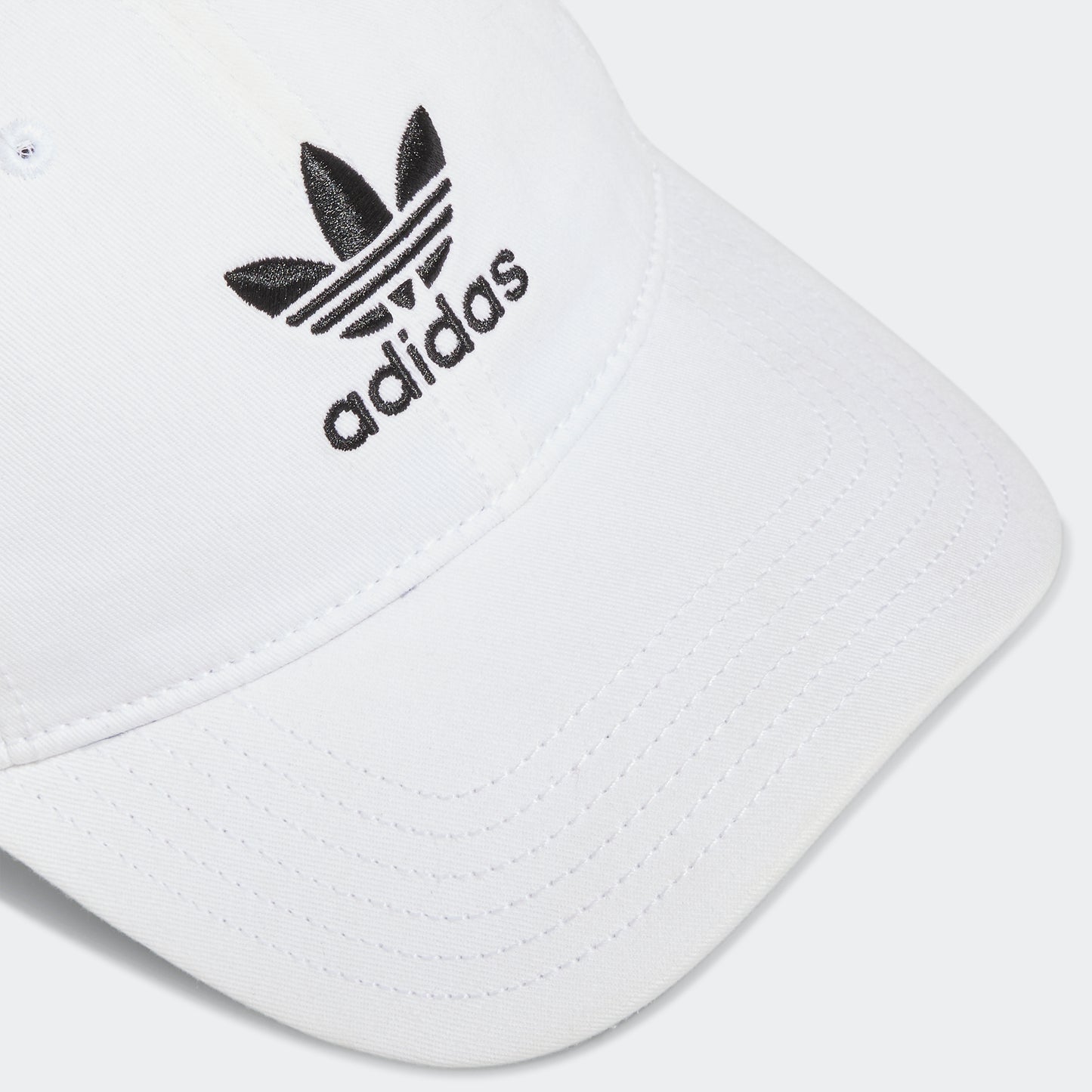 Relaxed Strap-Back Hat (White)
