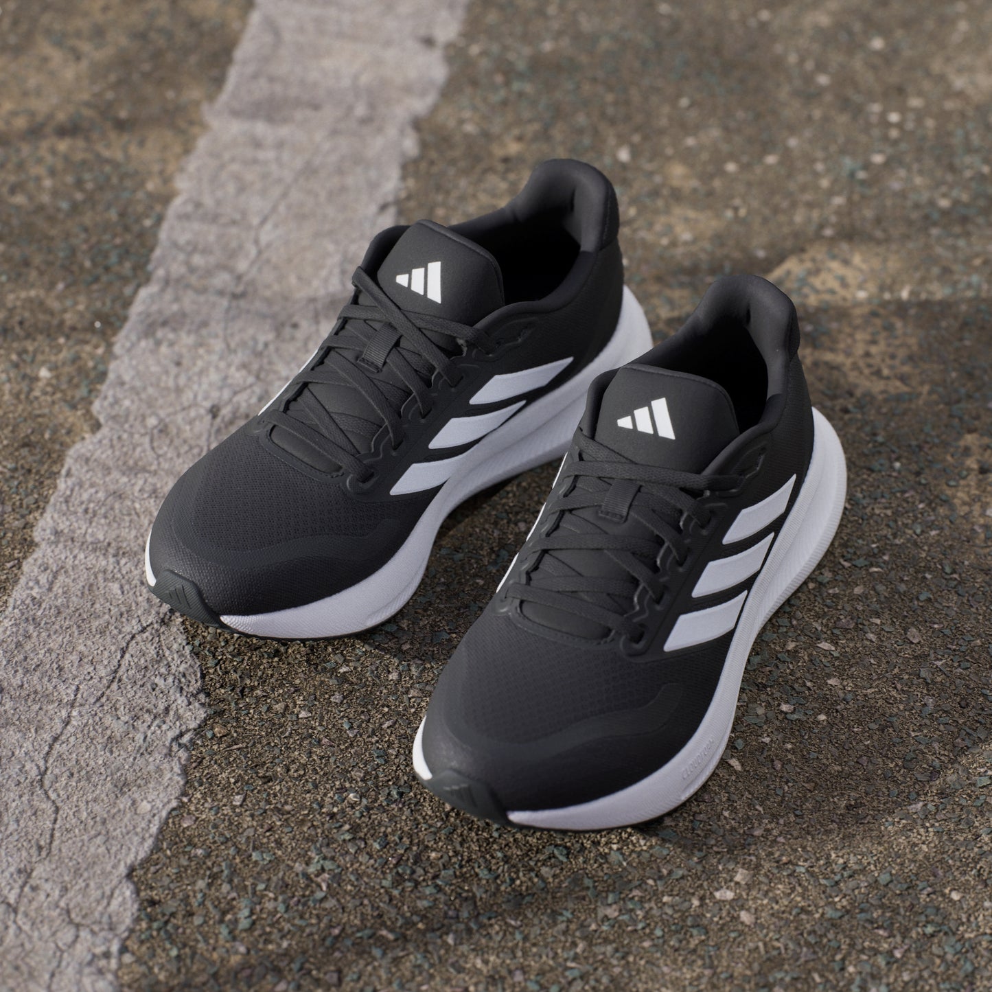 Runfalcon 5 Running Shoes (Black / White)
