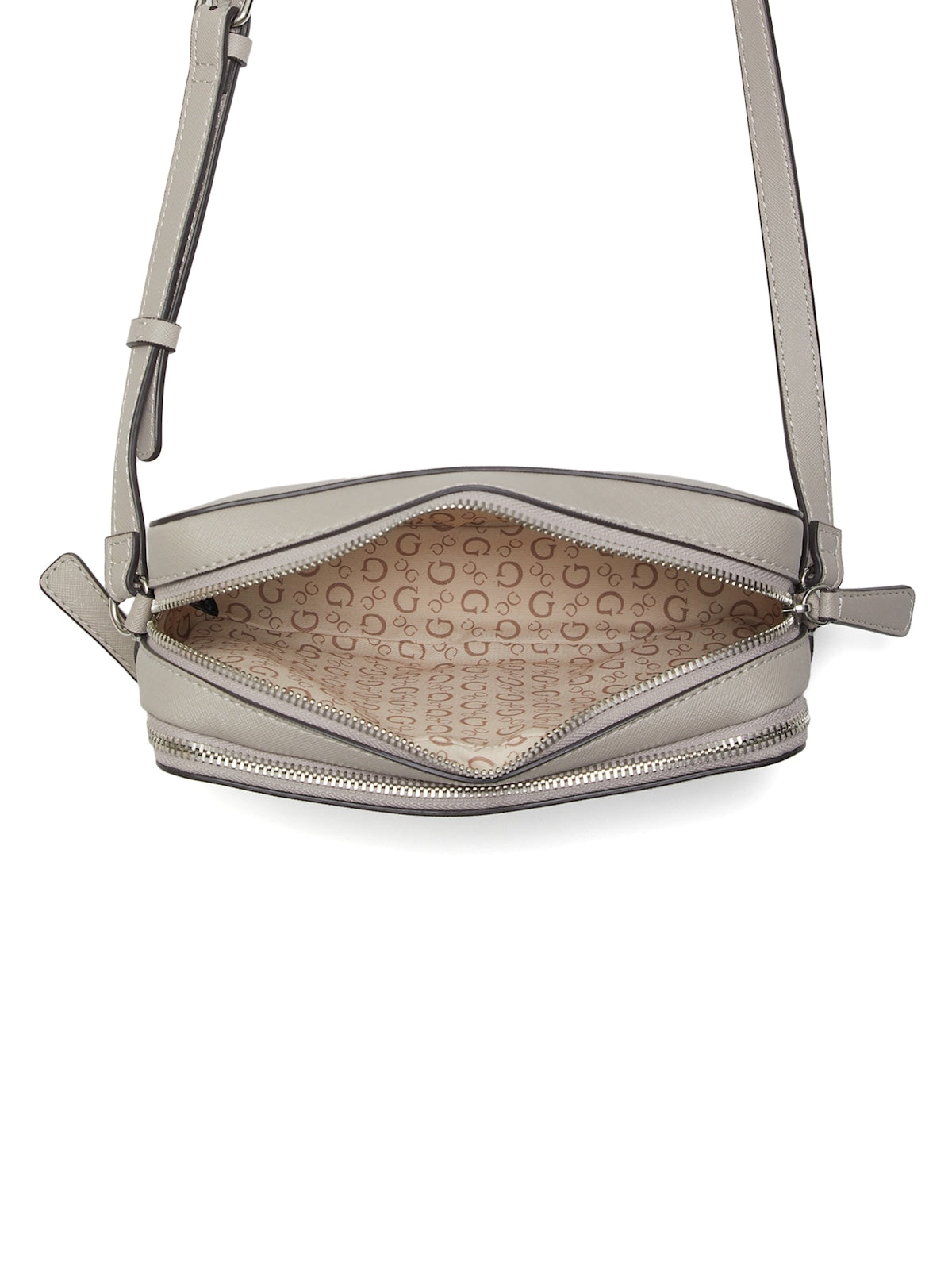 Artemis Mini Double Zip Crossbody (Brown)