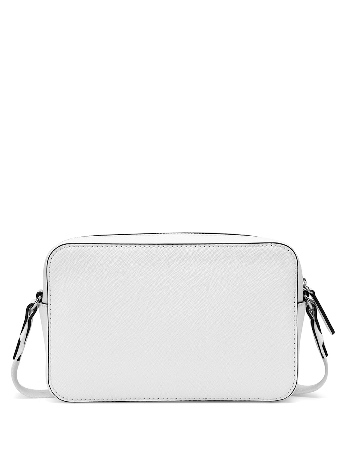 Haddington Mini Double-Zip Crossbody (White)