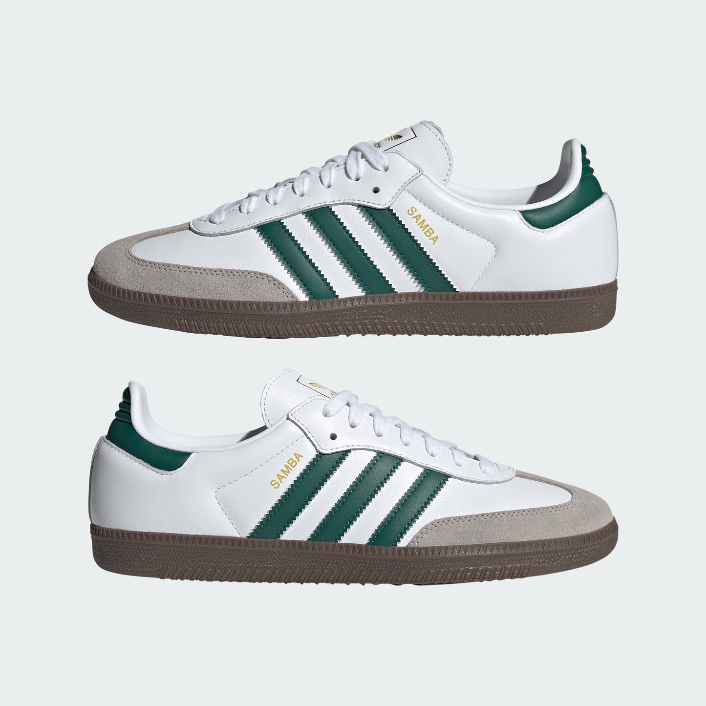 Samba OG Shoes (Cloud White / Collegiate Green / Clear Granite)