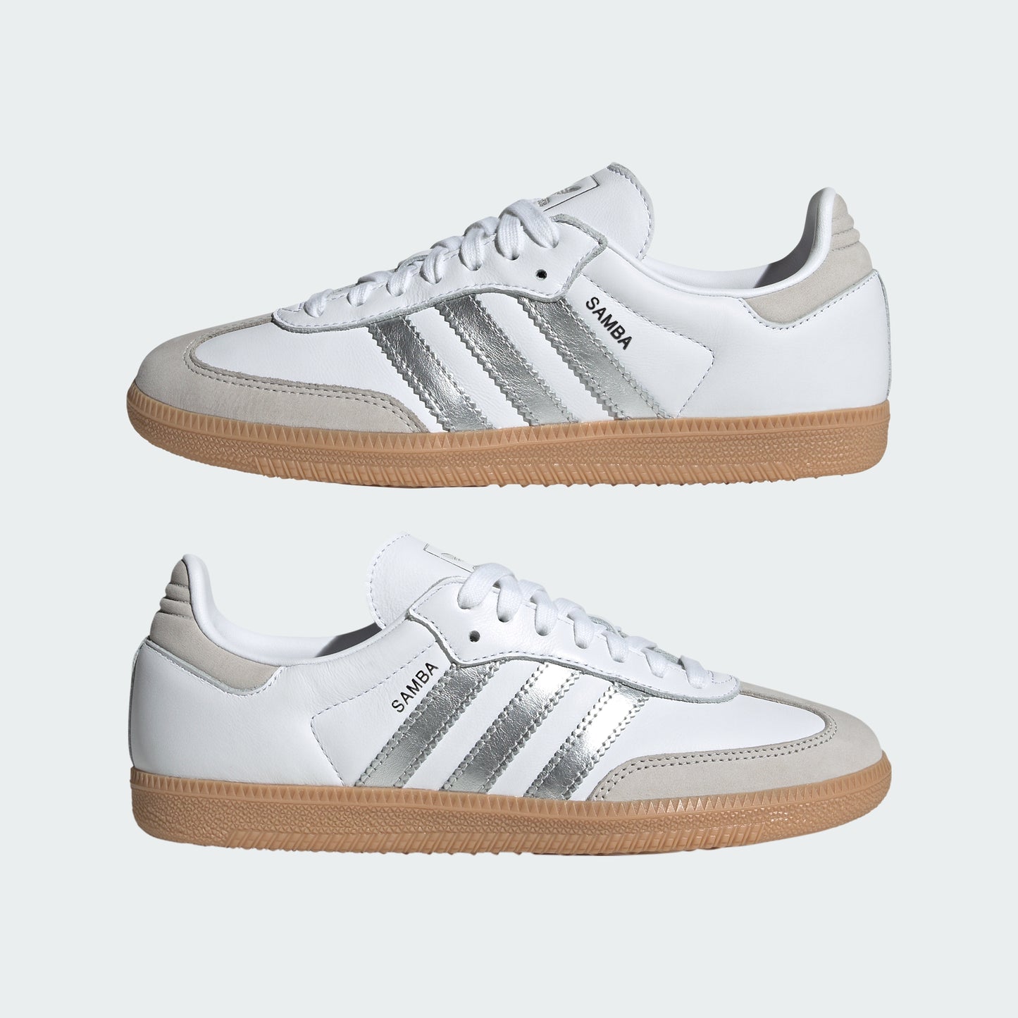 Samba OG Shoes (Cloud White / Silver Metallic / Grey One)