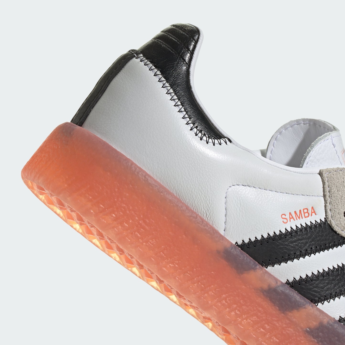 Sambae Shoes (White / Black / Coral)