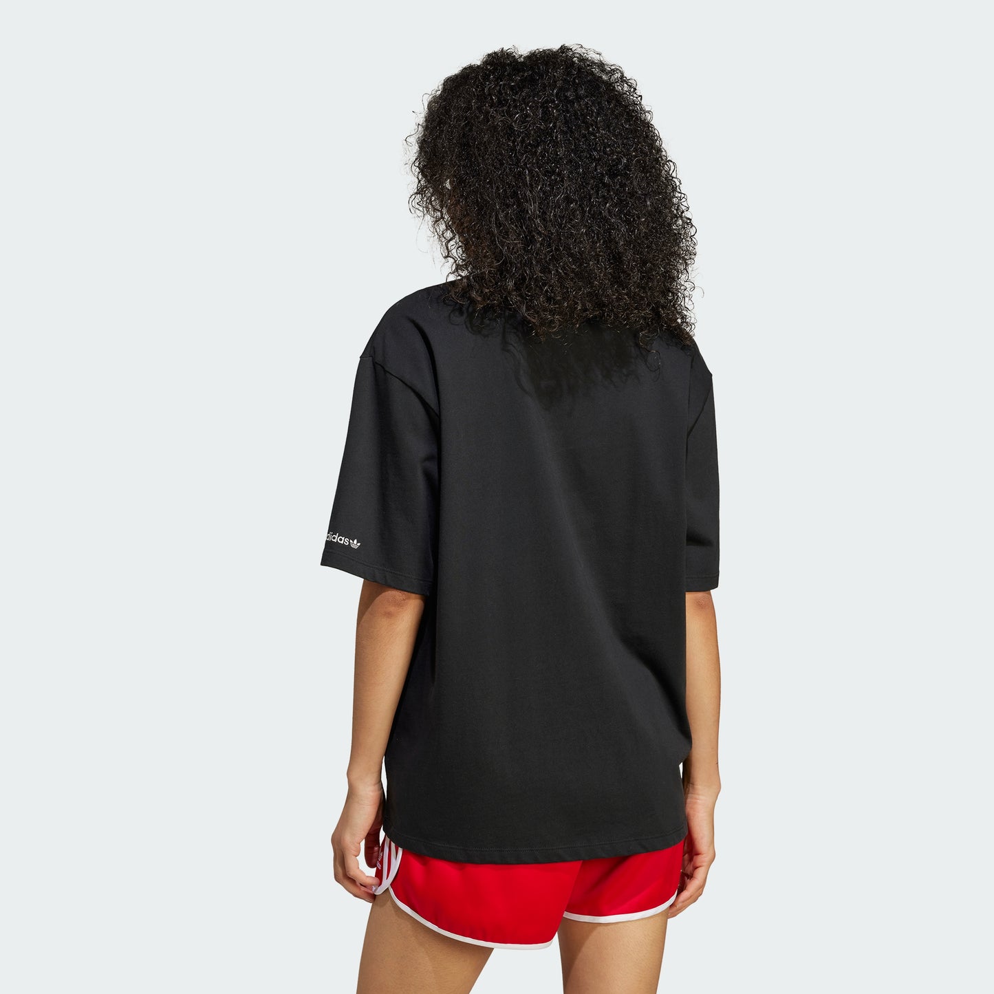 Trefoil Series Flower Loose Tee (Black)