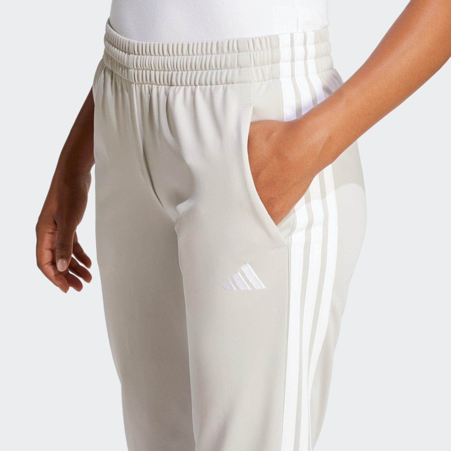 Tricot 3-Stripes Track Pants (Beige / White)