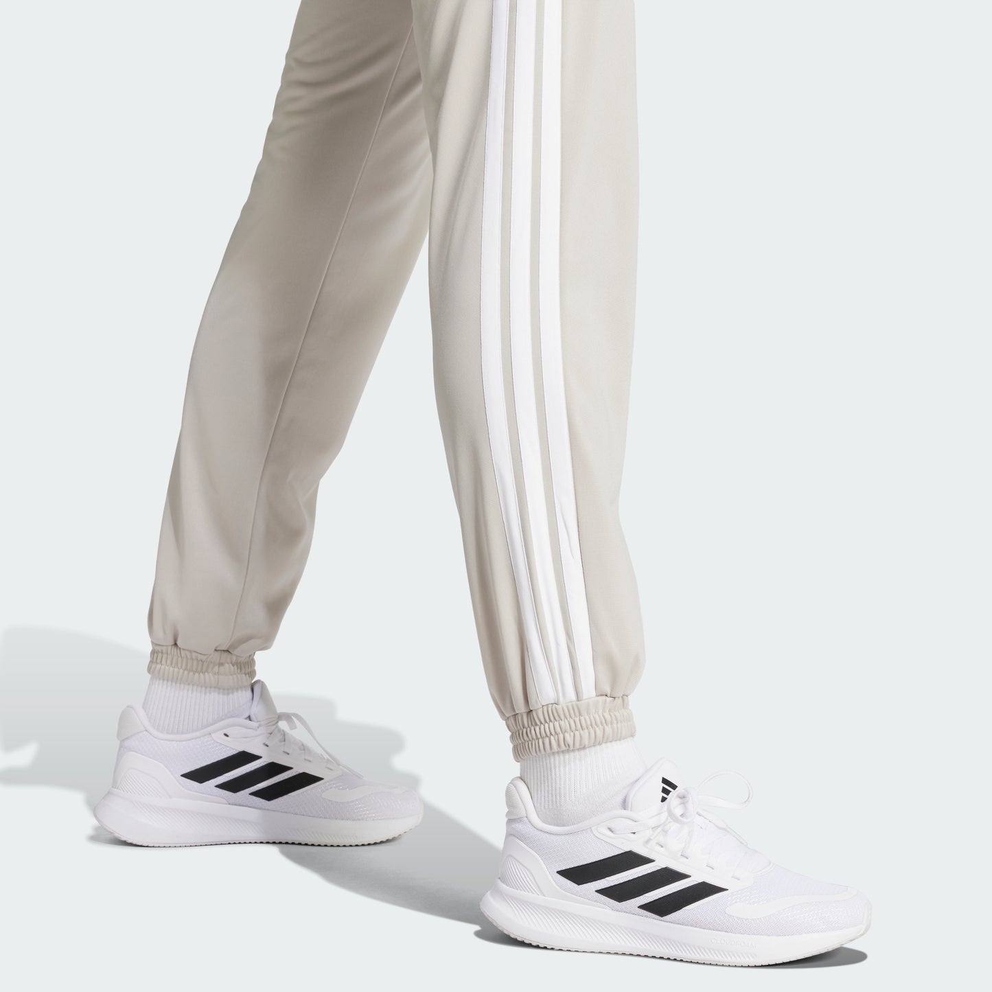 Tricot 3-Stripes Track Pants (Beige / White)