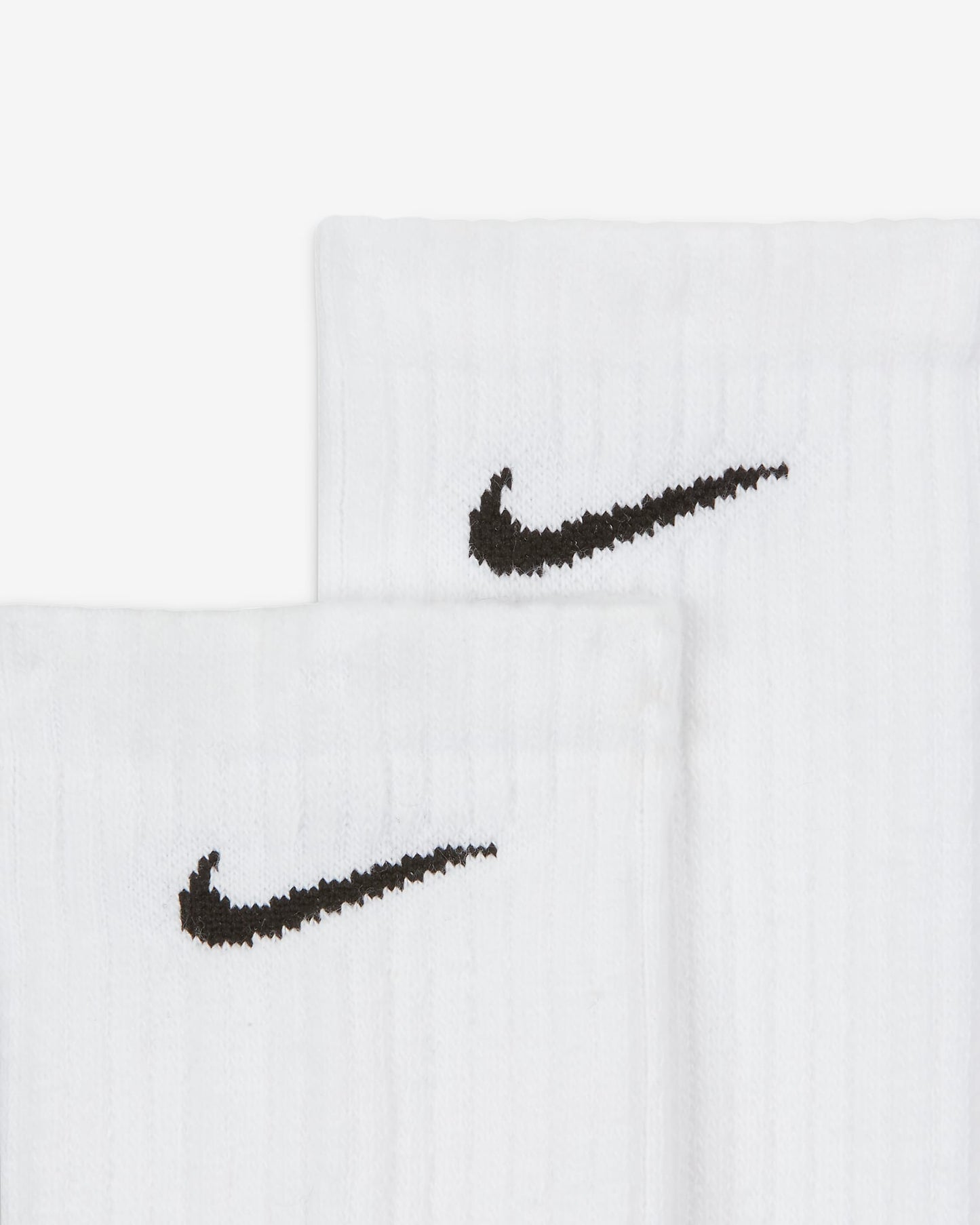 Everyday Cushioned Training Crew Socks (3-Pack) (White / Black)