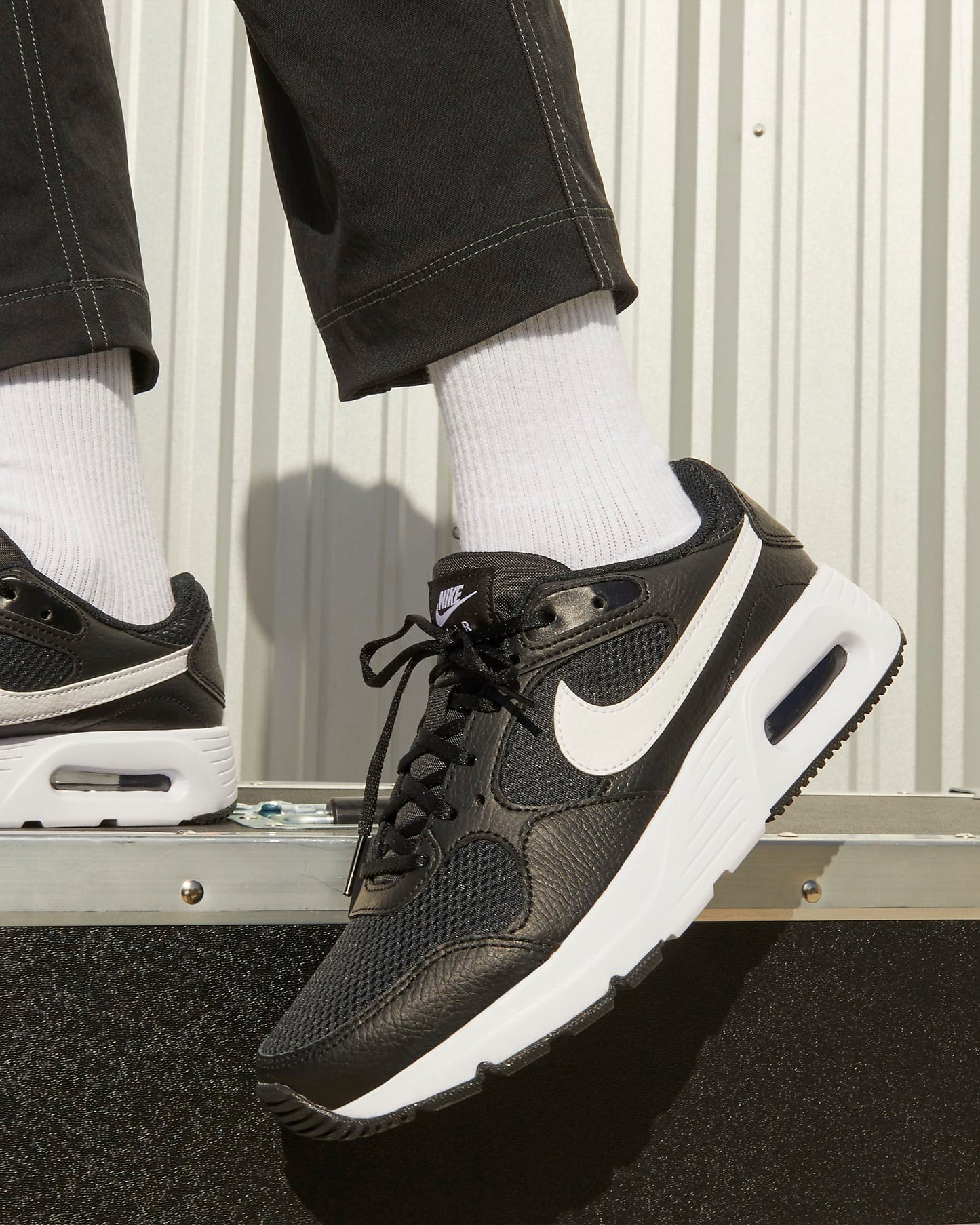 Air Max SC Shoes (Black/Black/White)