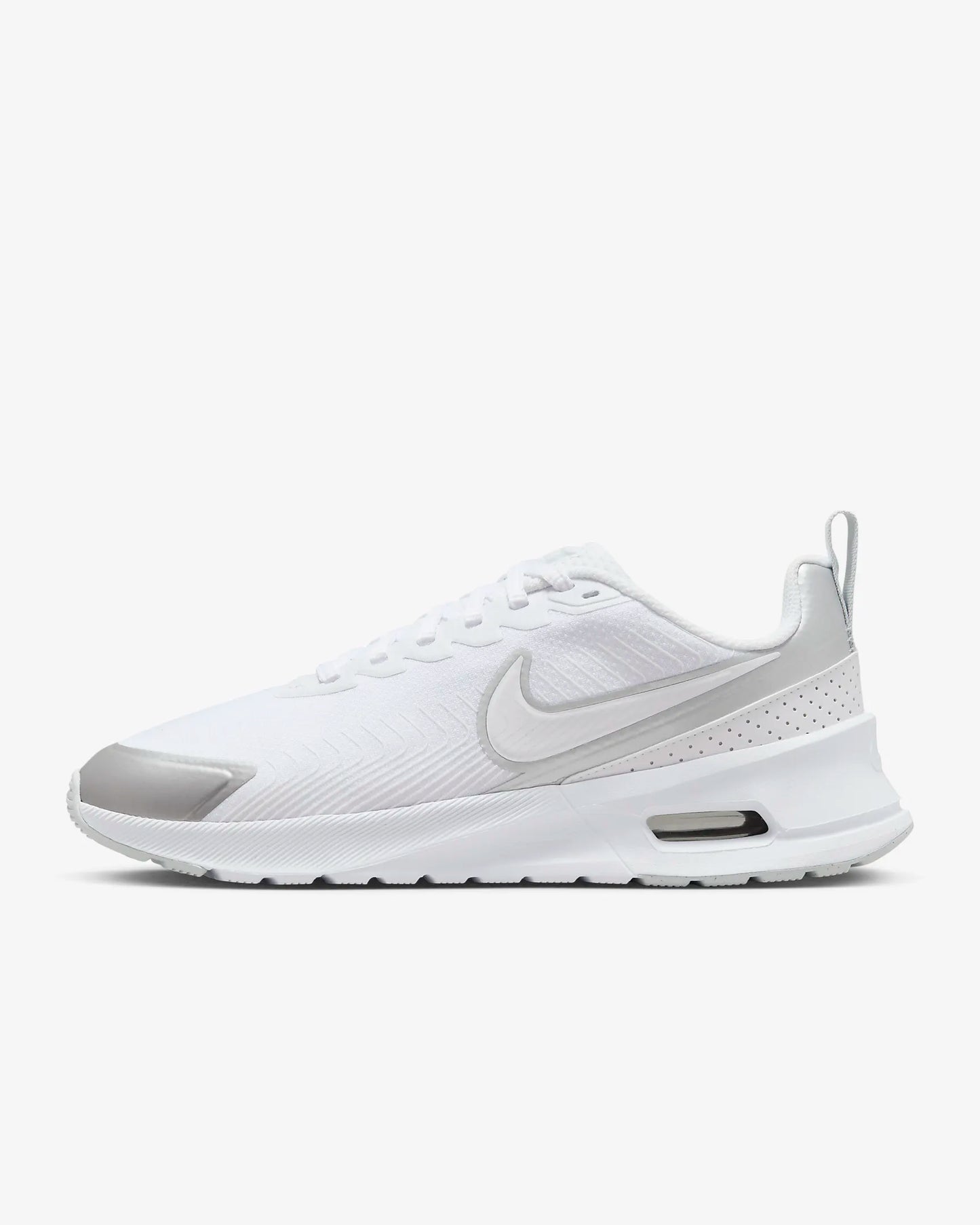Air Max Nuaxis Shoes (White/Pure Platinum/Metallic Silver/White)