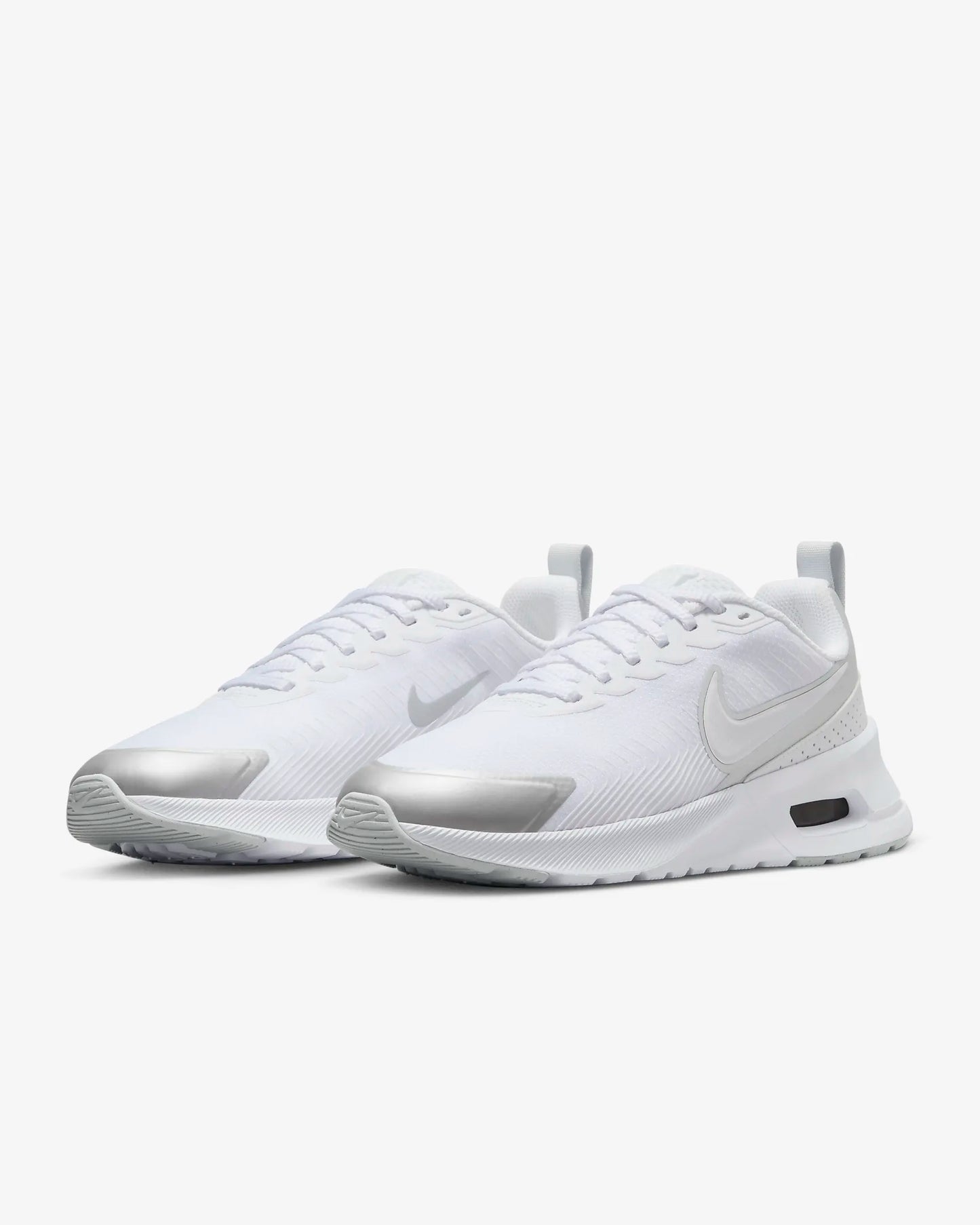 Air Max Nuaxis Shoes (White/Pure Platinum/Metallic Silver/White)