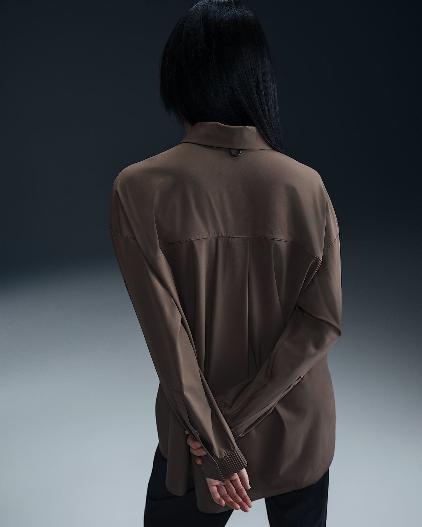 24.7 PerfectStretch Dri-FIT Oversized Long-Sleeve (Brown)
