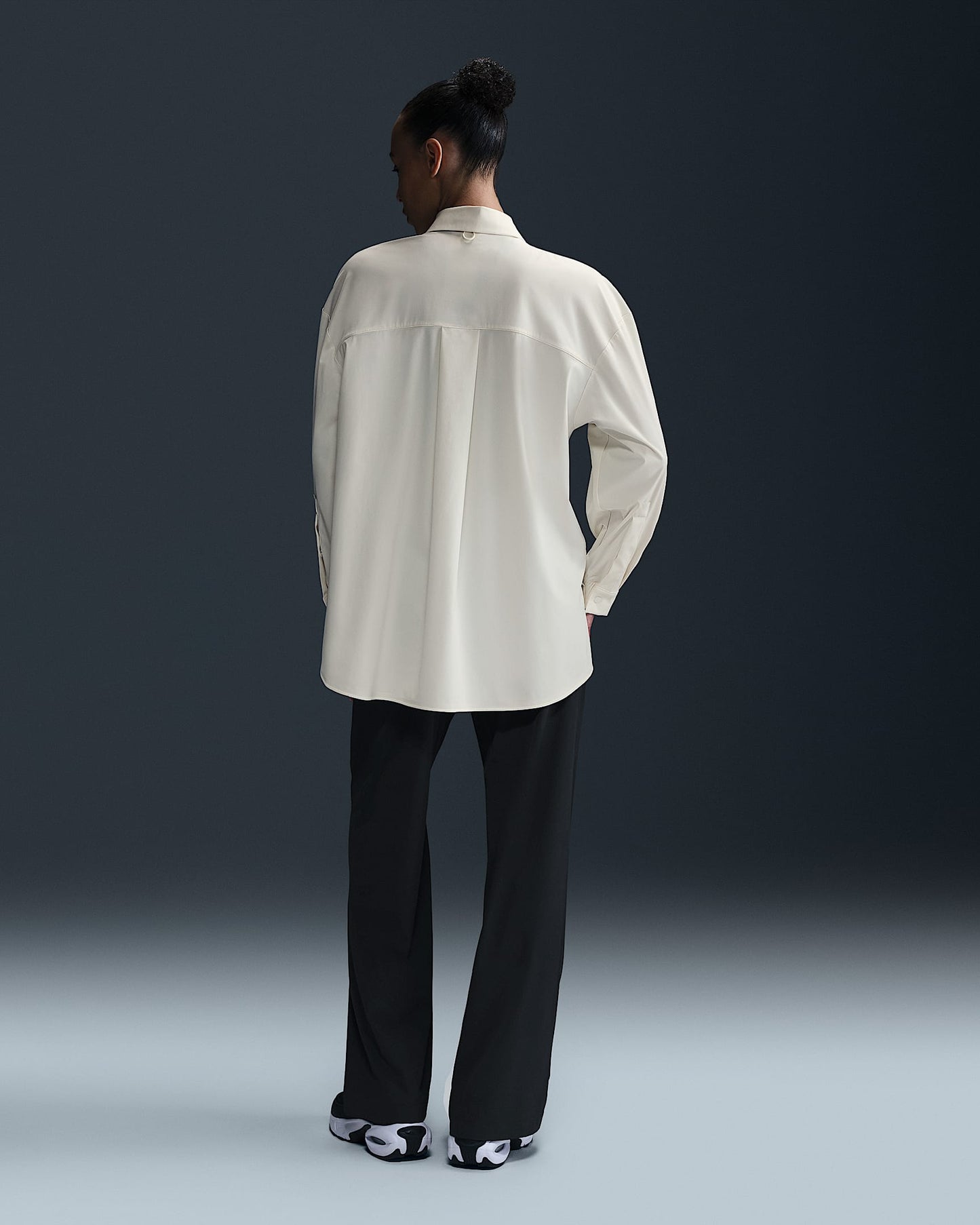 24.7 PerfectStretch Dri-FIT Oversized Long-Sleeve (Off White)